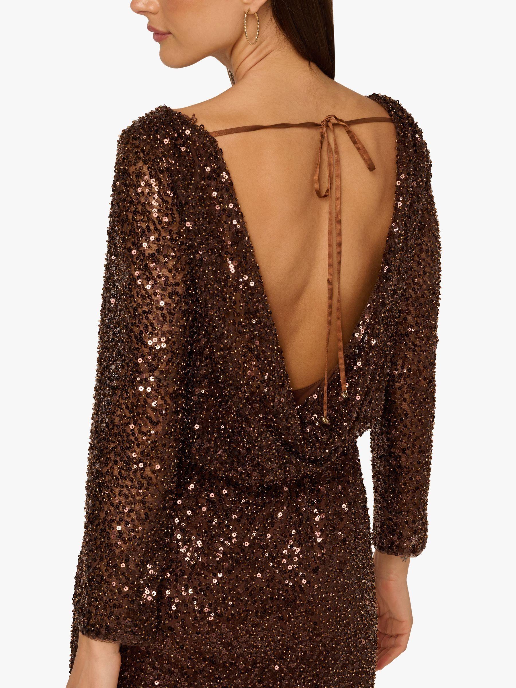 adrianna papell short sequin dress Adrianna Papell