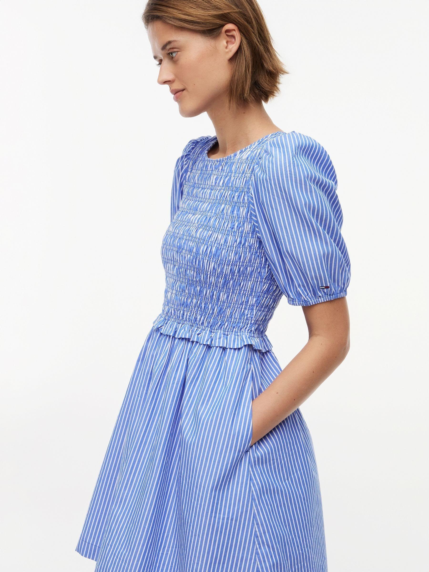 tommy hilfiger blue dress Tommy Bahama Women's Darcy Coastal Tiles Sheath Dress - Como Blue