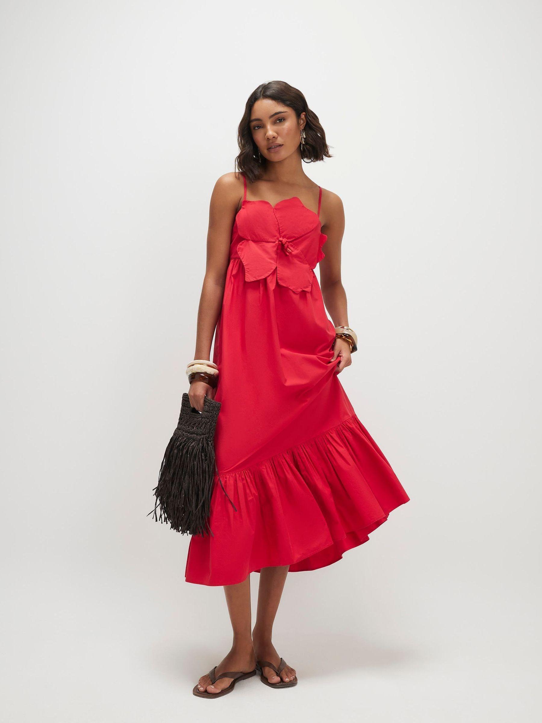 strapless open back dress Maddox Floral Dress – Dress the Population main image 0