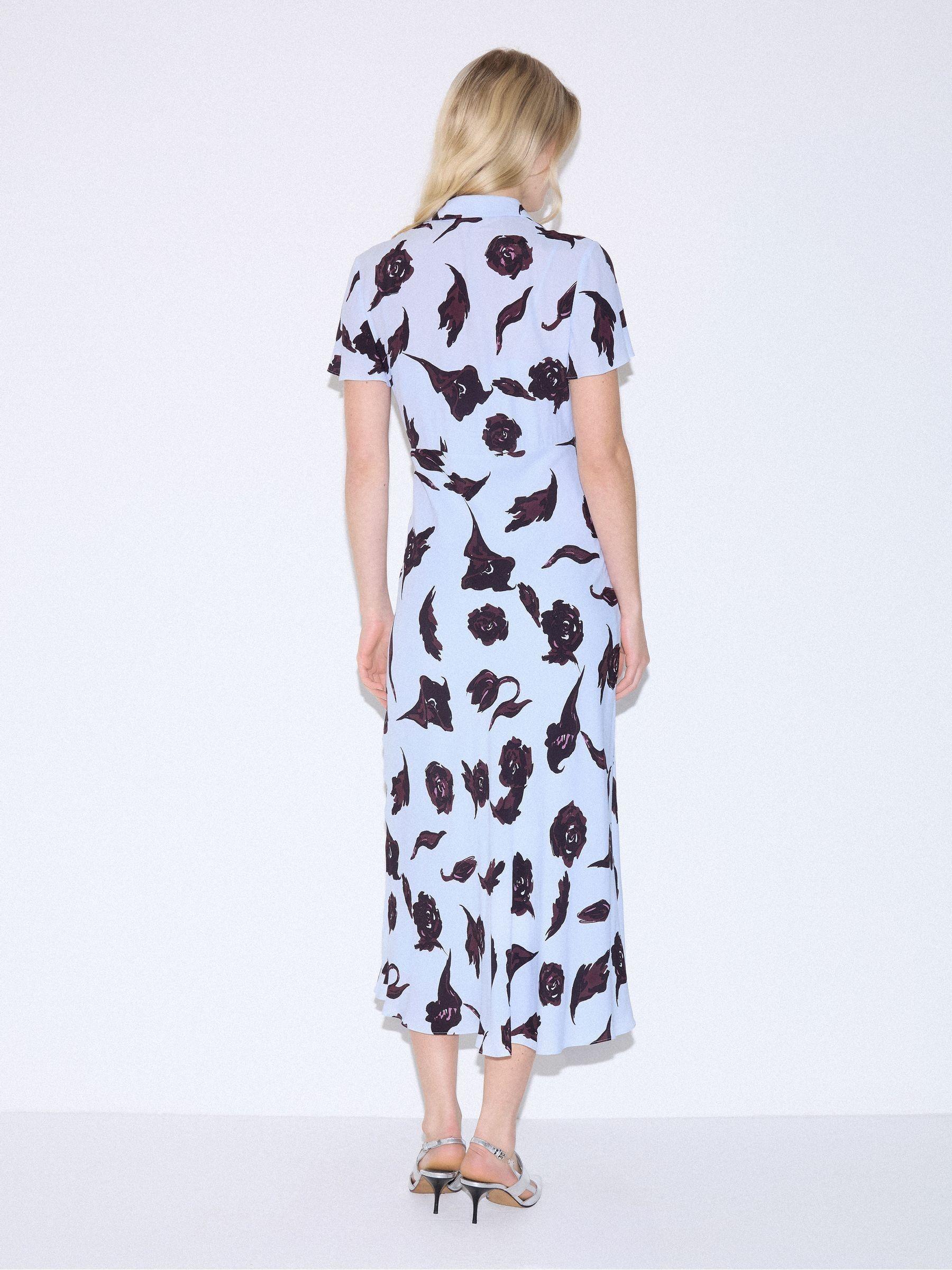 Jigsaw Fallen Peony Bias Dress in White | Lyst