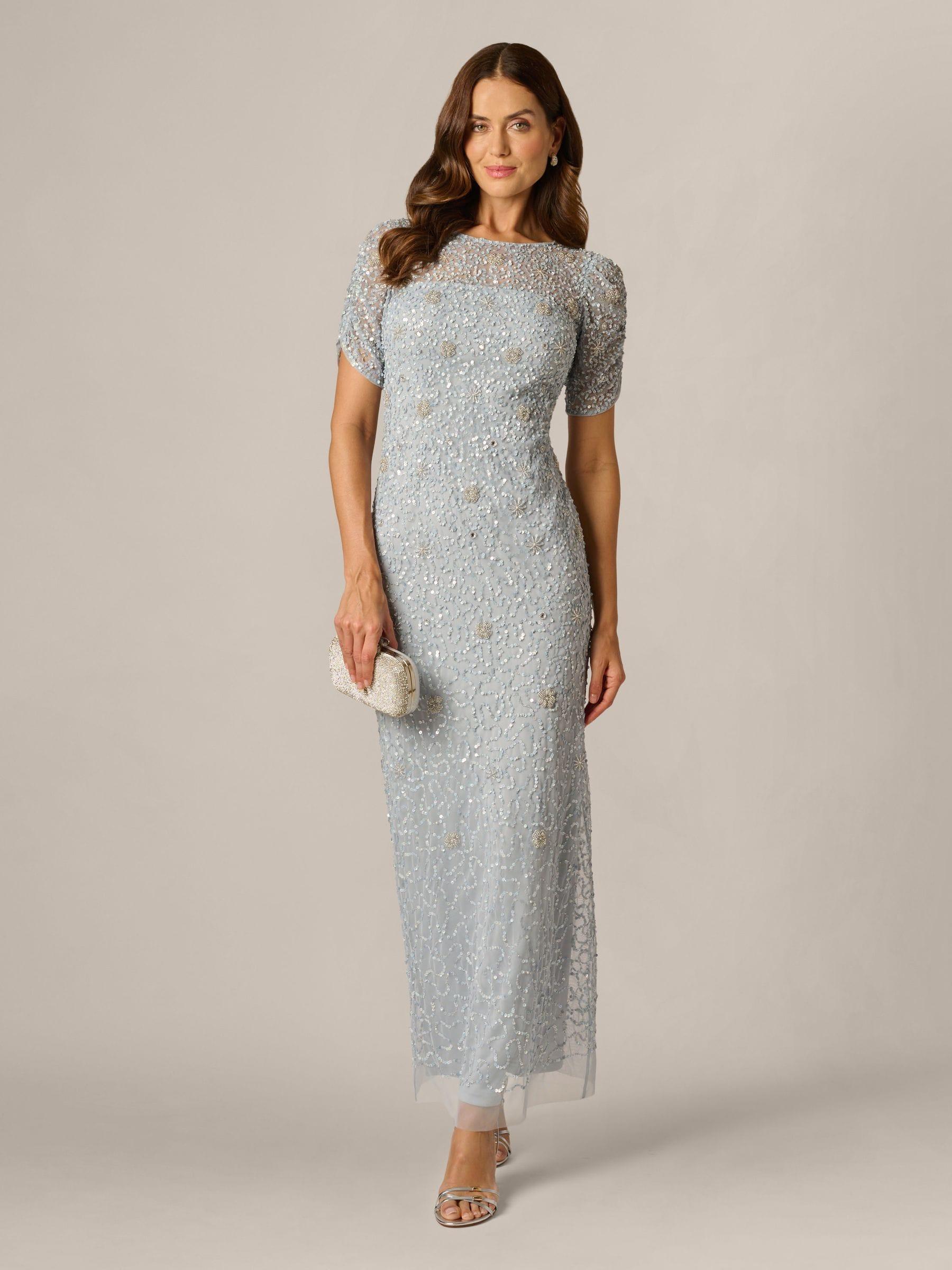sequin dress adrianna papell Sequin Beaded Gown Adrianna Papell One Shoulder Sequin Dress Sequin Dress  Adrianna Papell One Shoulder Beaded
