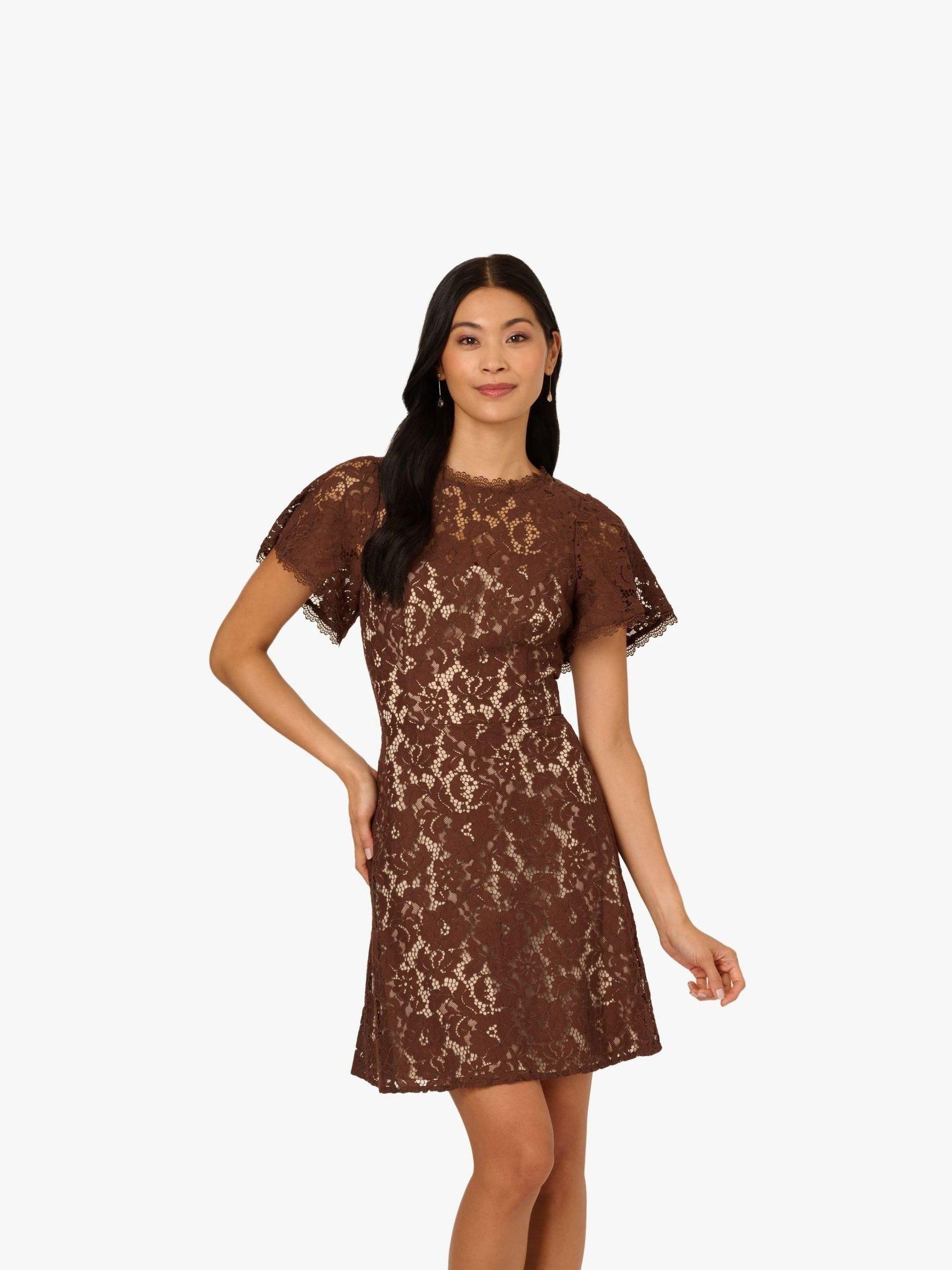 chinese dress ladies Amazon.com: Adrianna Papell Women's Knit Crepe Pearl Midi Dress main image 1