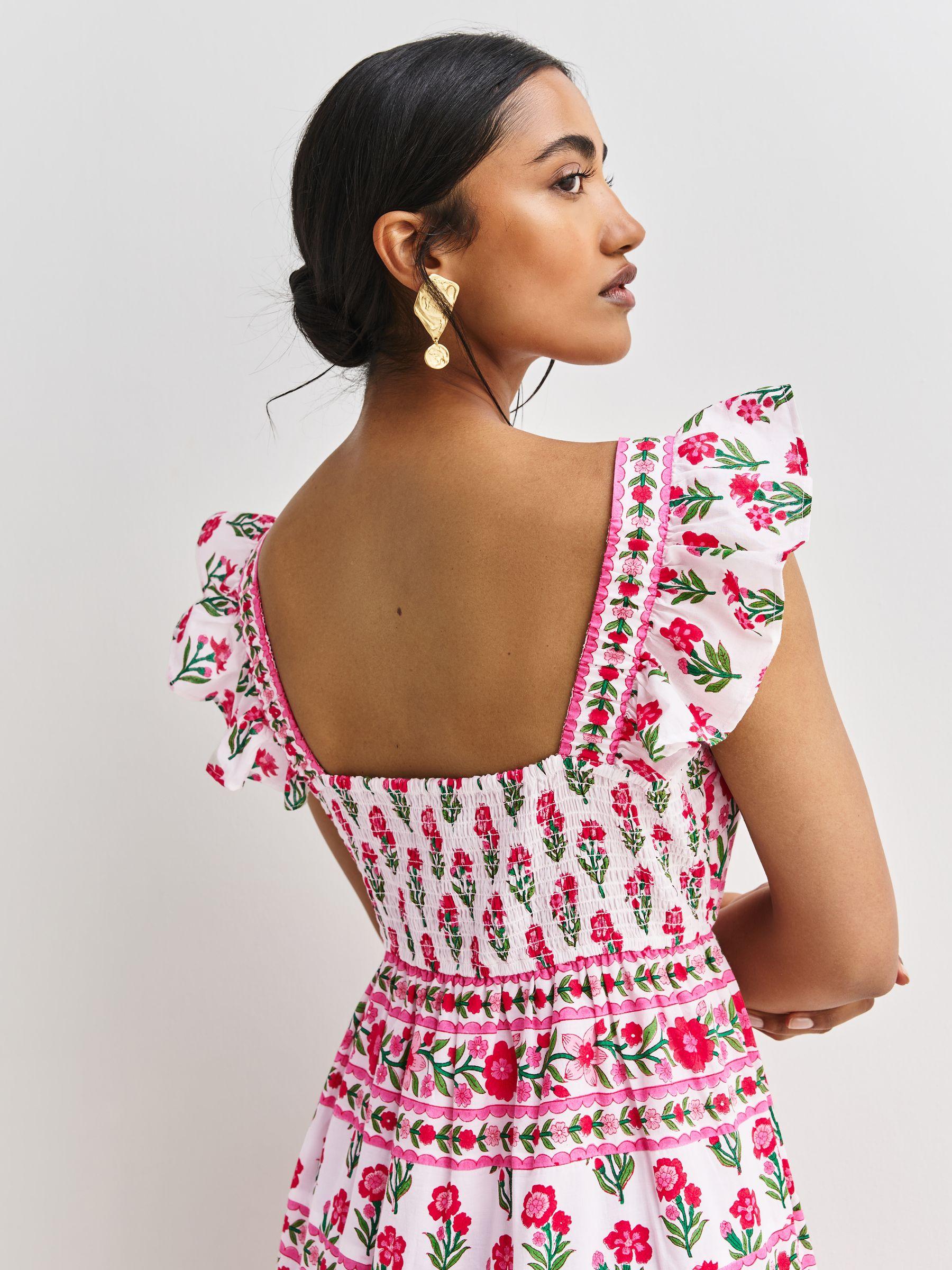 pink city prints lucia dress Rose Folk Lucia Dress