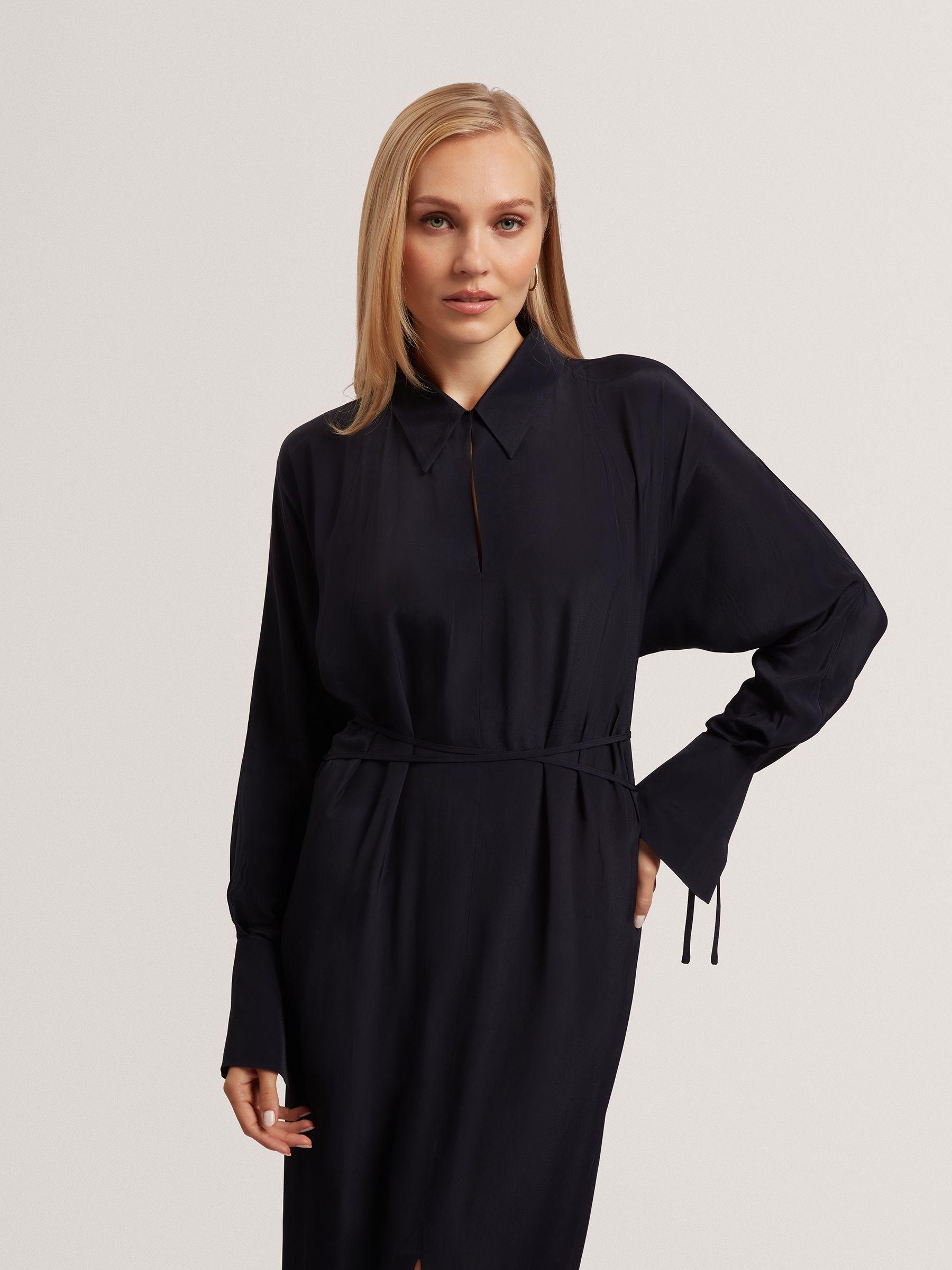princess polly baby blue dress Best Petite-Friendly Holiday Dresses and Winter Outfits From $25 main image 0