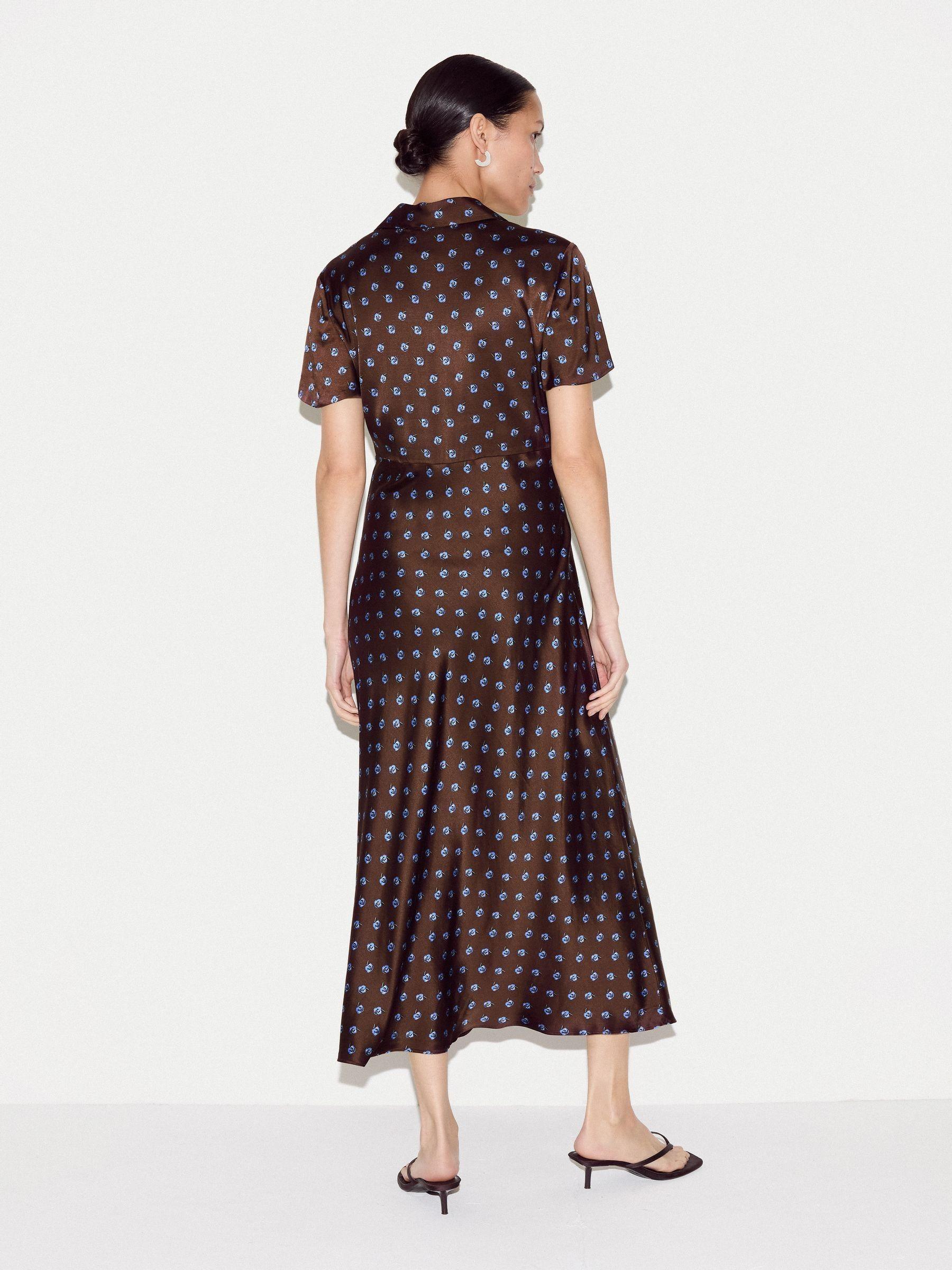 jigsaw brown dress Buy Jigsaw Brown 100% Linen Puff Sleeve Midi Dress from Next USA