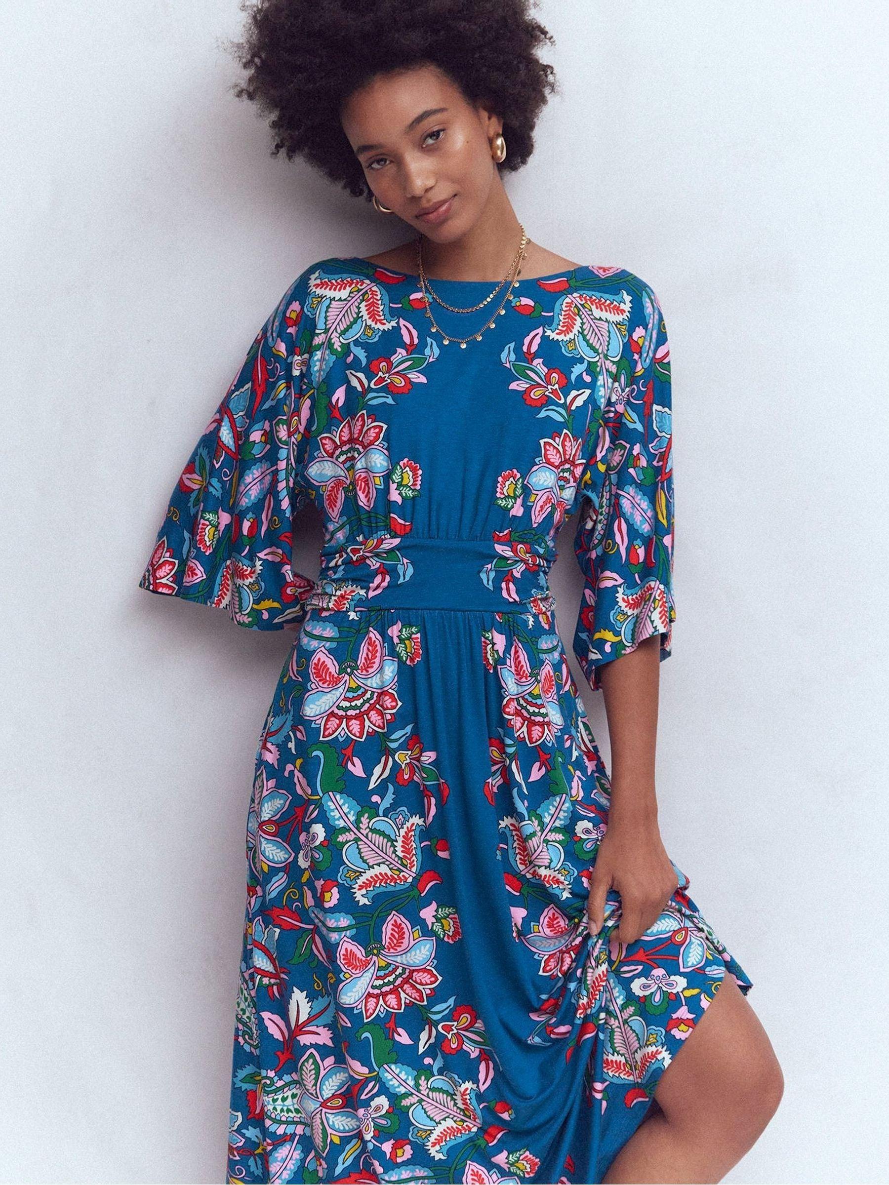halterneck jersey dress The Andamane Cleo Halterneck Maxi Dress in White main image 0