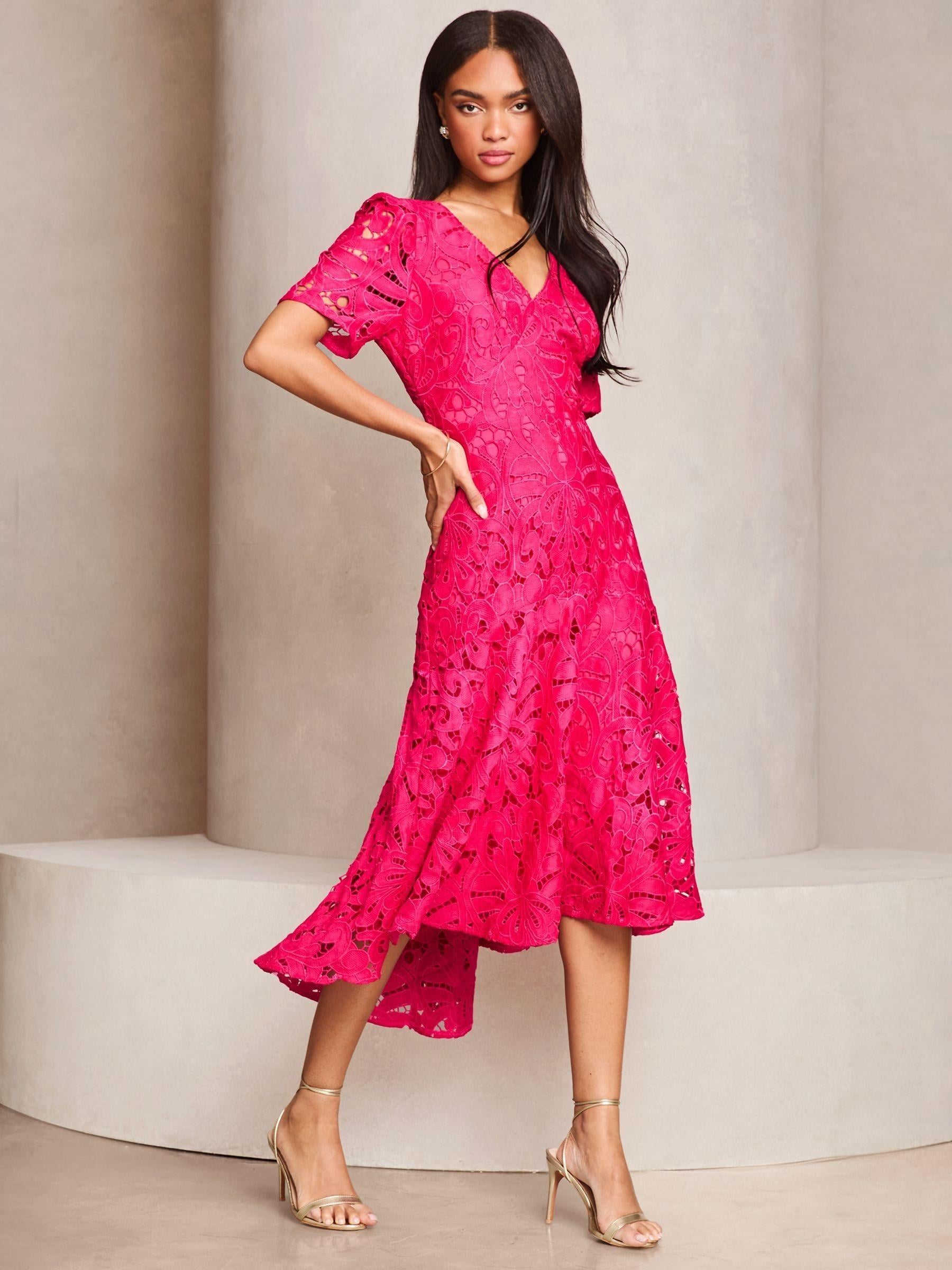 Broderie Lace Lipsy High Low Dress Lipsy Premium Broderie Lace Short Sleeve V Neck High Low Broderie Lace Lipsy High Low Dress Lipsy Premium Broderie Lace Short Sleeve V Neck High Low