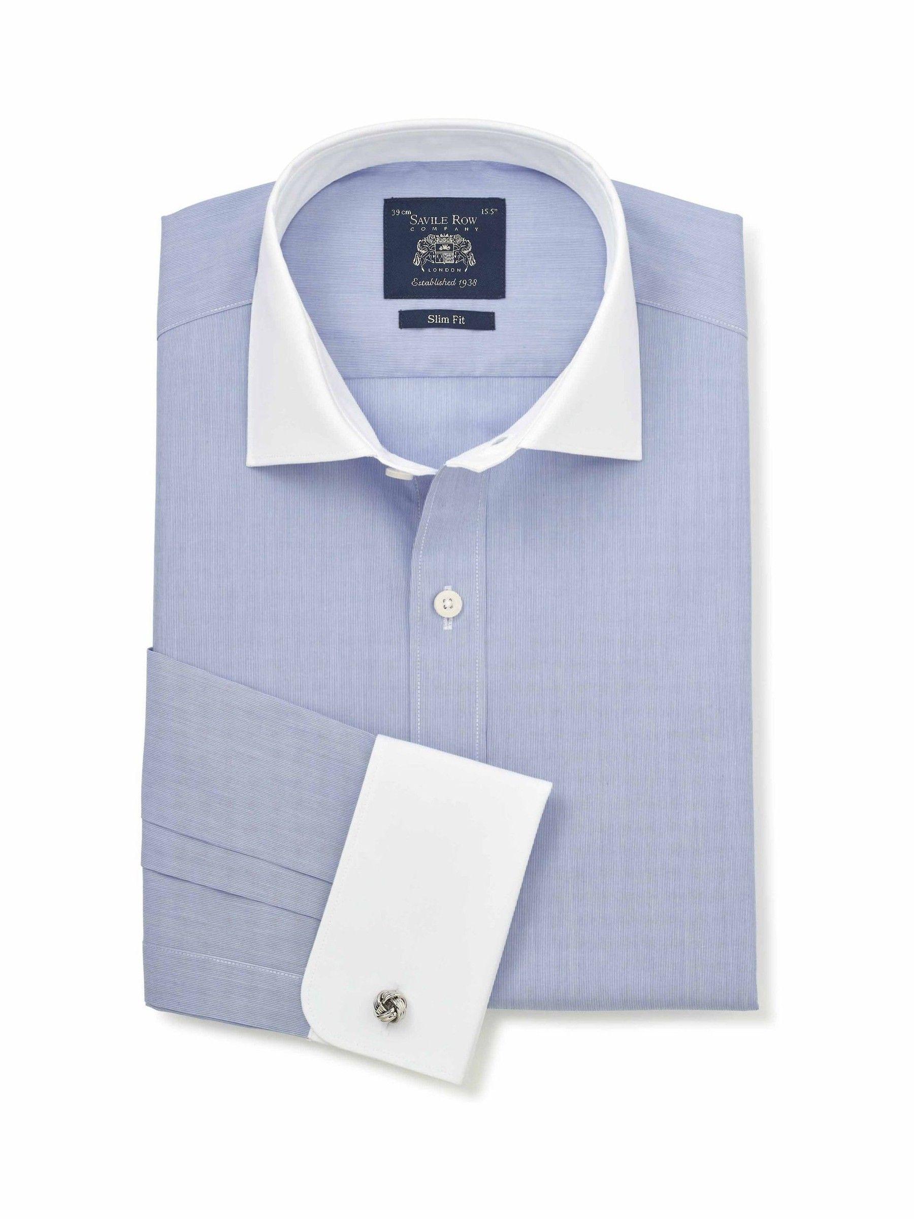 dress shirt men's cotton savile row company slim Men's Shirts | Formal and Smart Casual Shirts