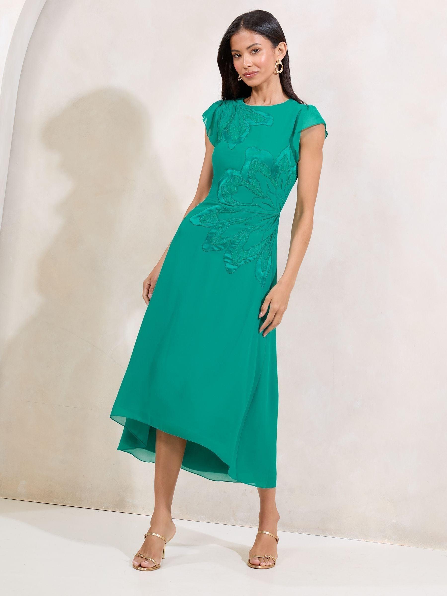green emerald velvet dress Rent Lipsy Sage Halter Lace Dress