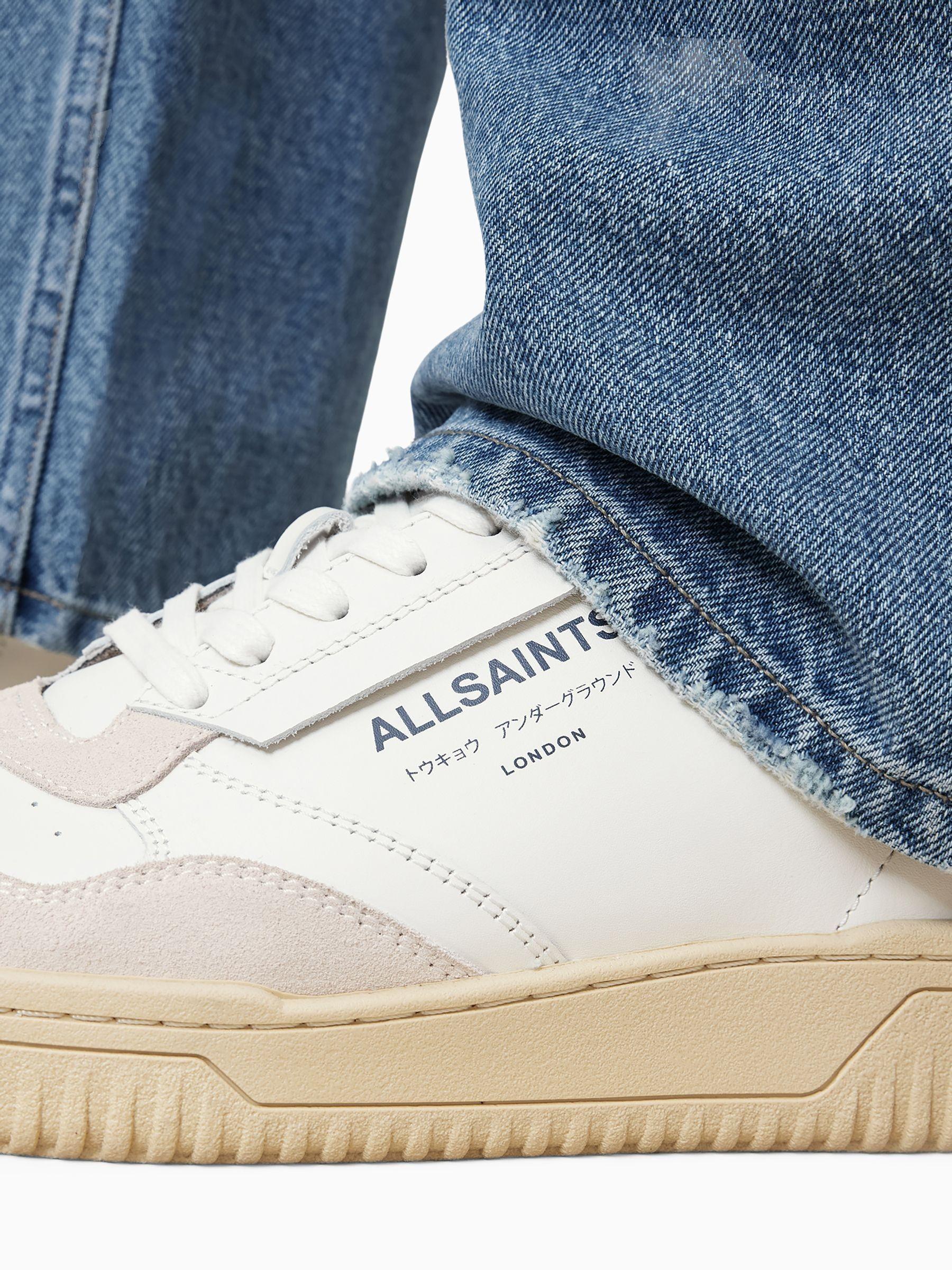 AllSaints Lex Sneakers Men\'s US 8 Gray White Canvas Low Top Platform Shoes GAL94 Amazon.com | AllSaints Men main image 4