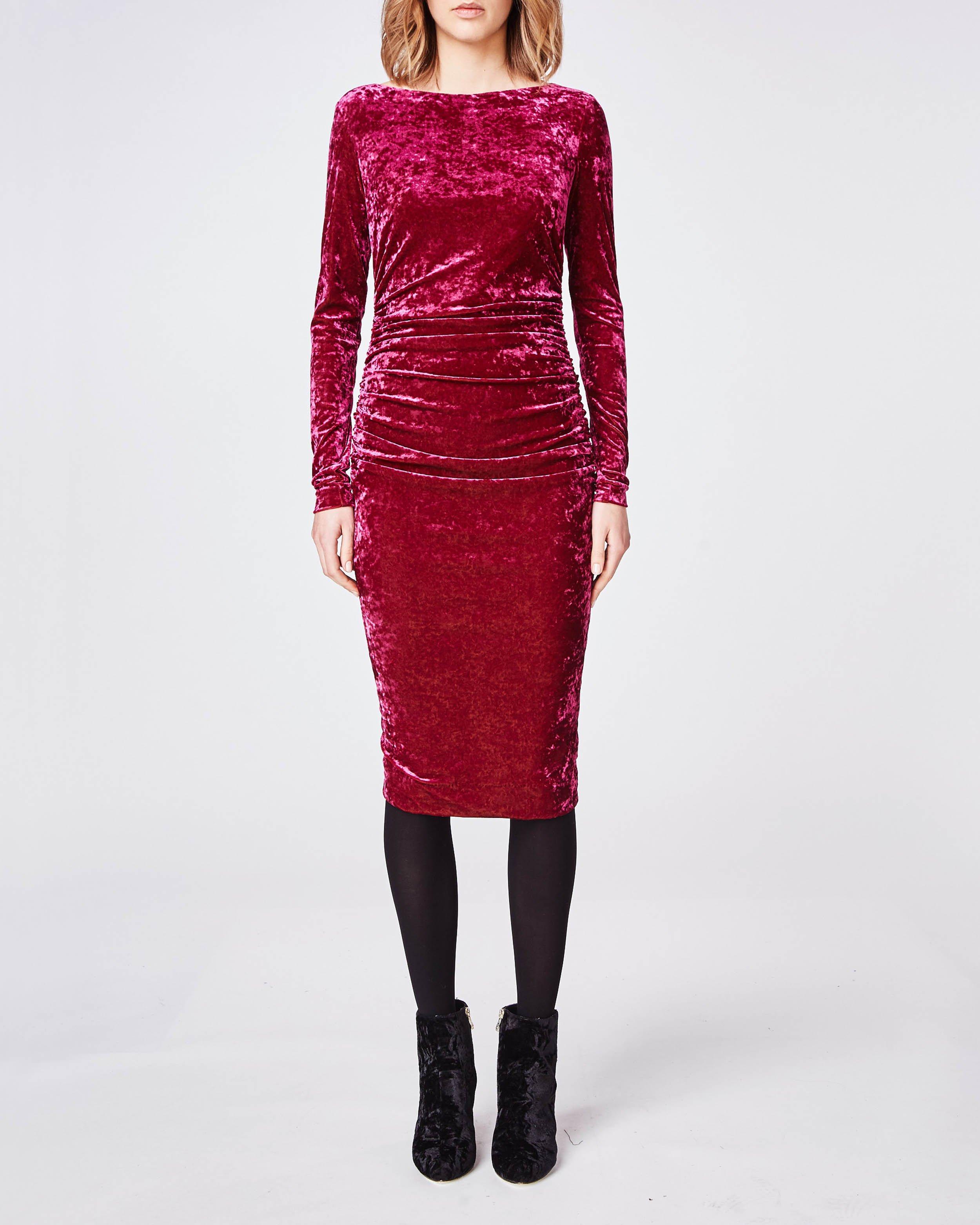 nicole miller velvet dress