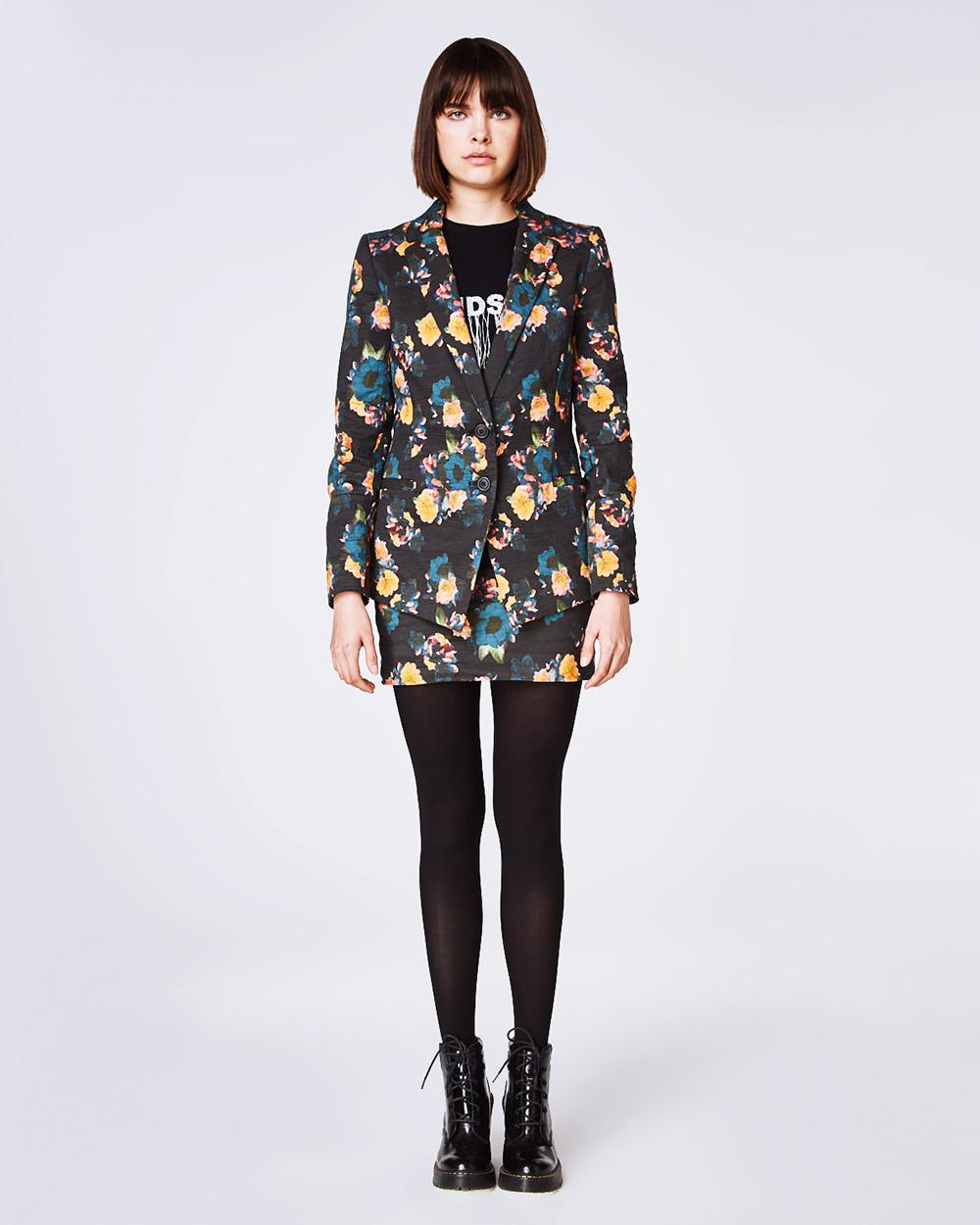 vintage floral blazer