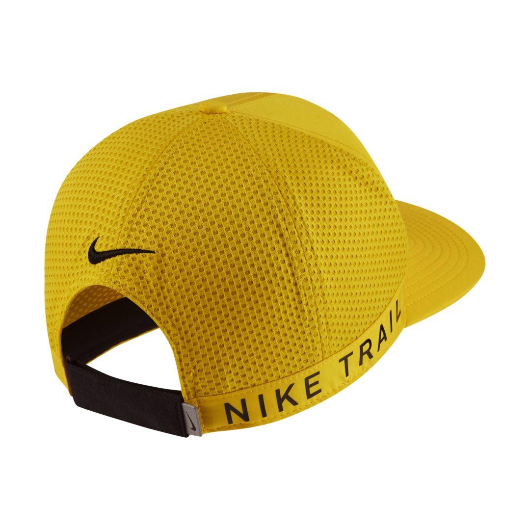 Nike Synthetic Dri-fit Pro Trail Cap in Yellow for Men | Lyst