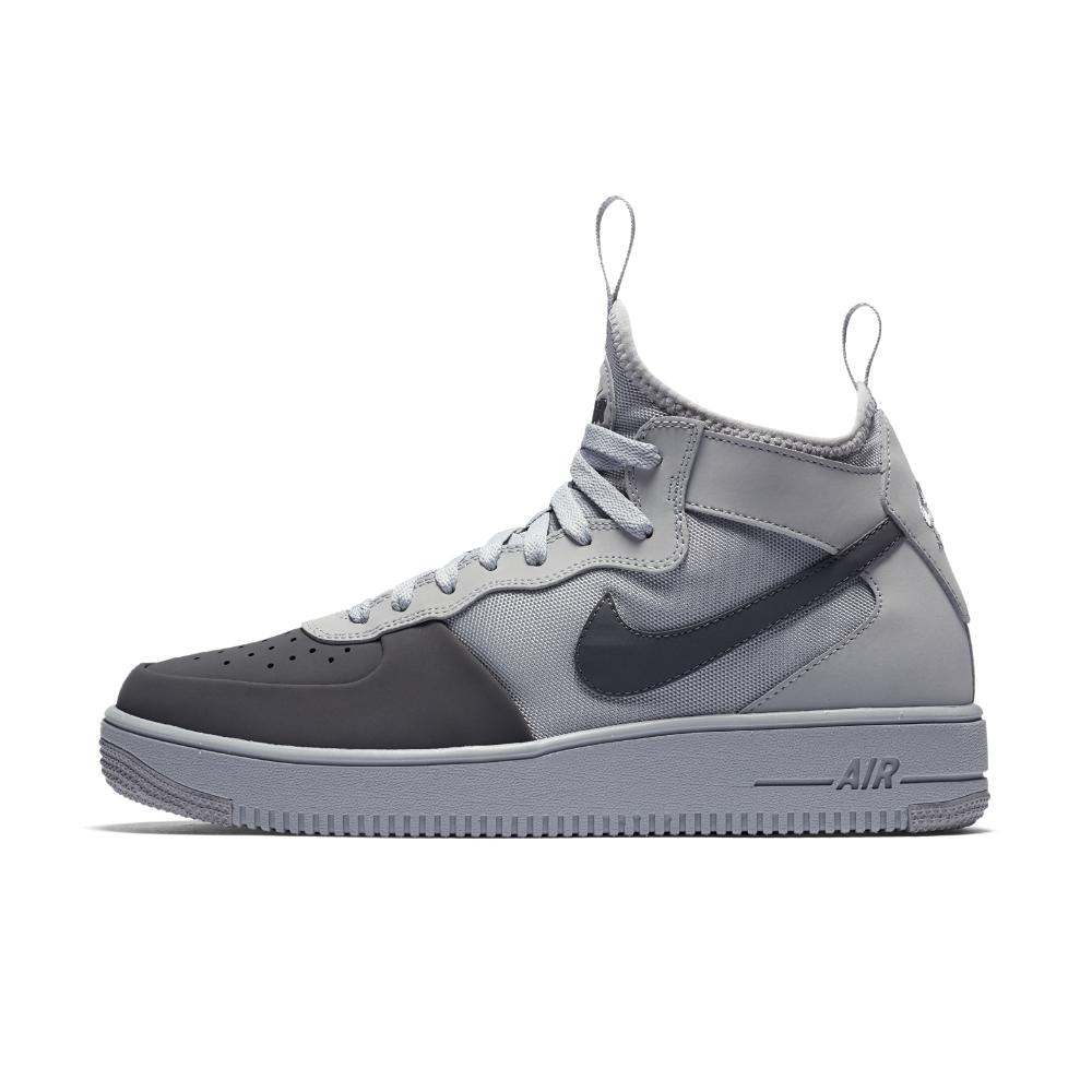 Nike Leather Air Force 1 Ultraforce Mid Tech Men's Shoe in Gray ...