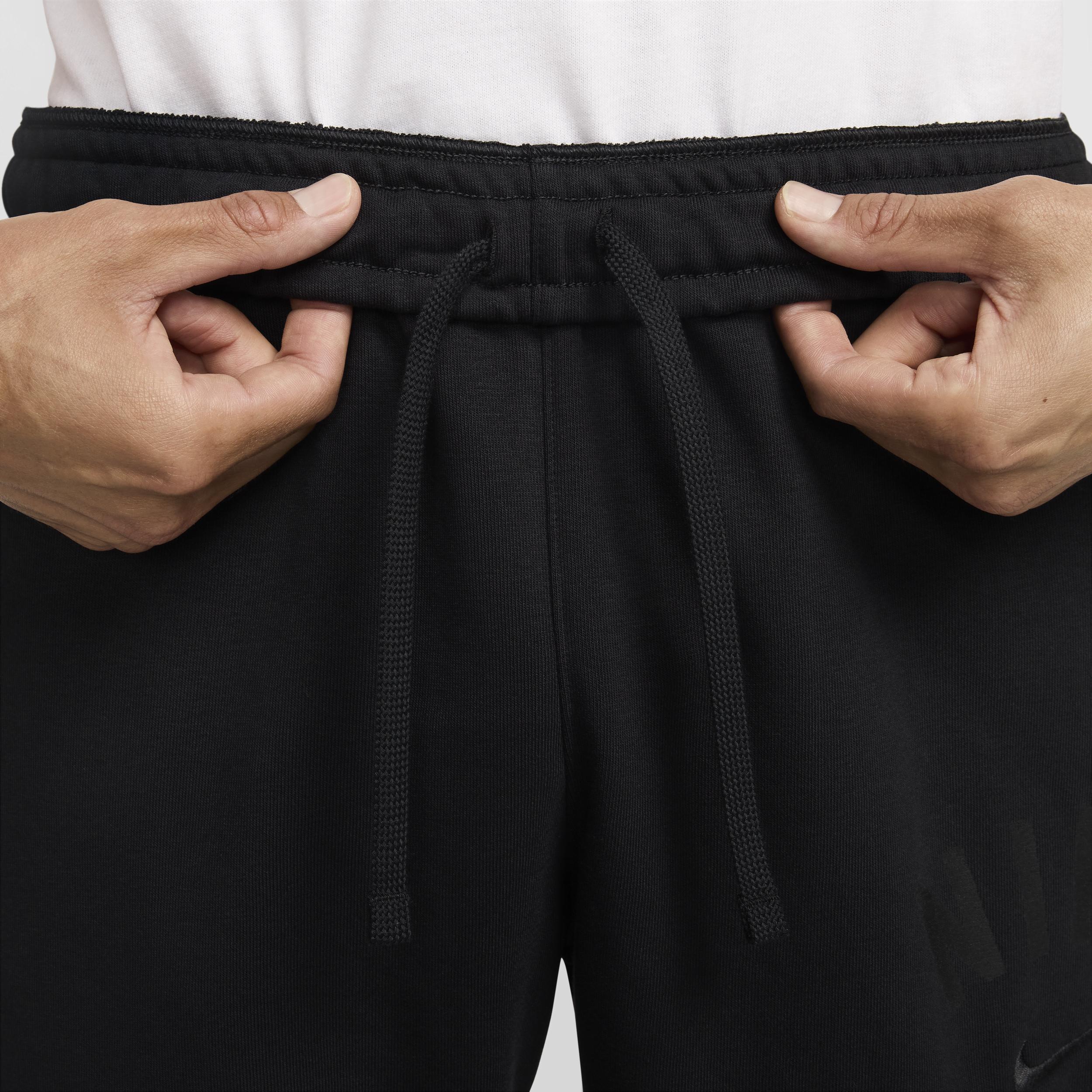 Nike Swoosh Dri Fit Fleece Fitness Joggers in Black for Men Lyst UK