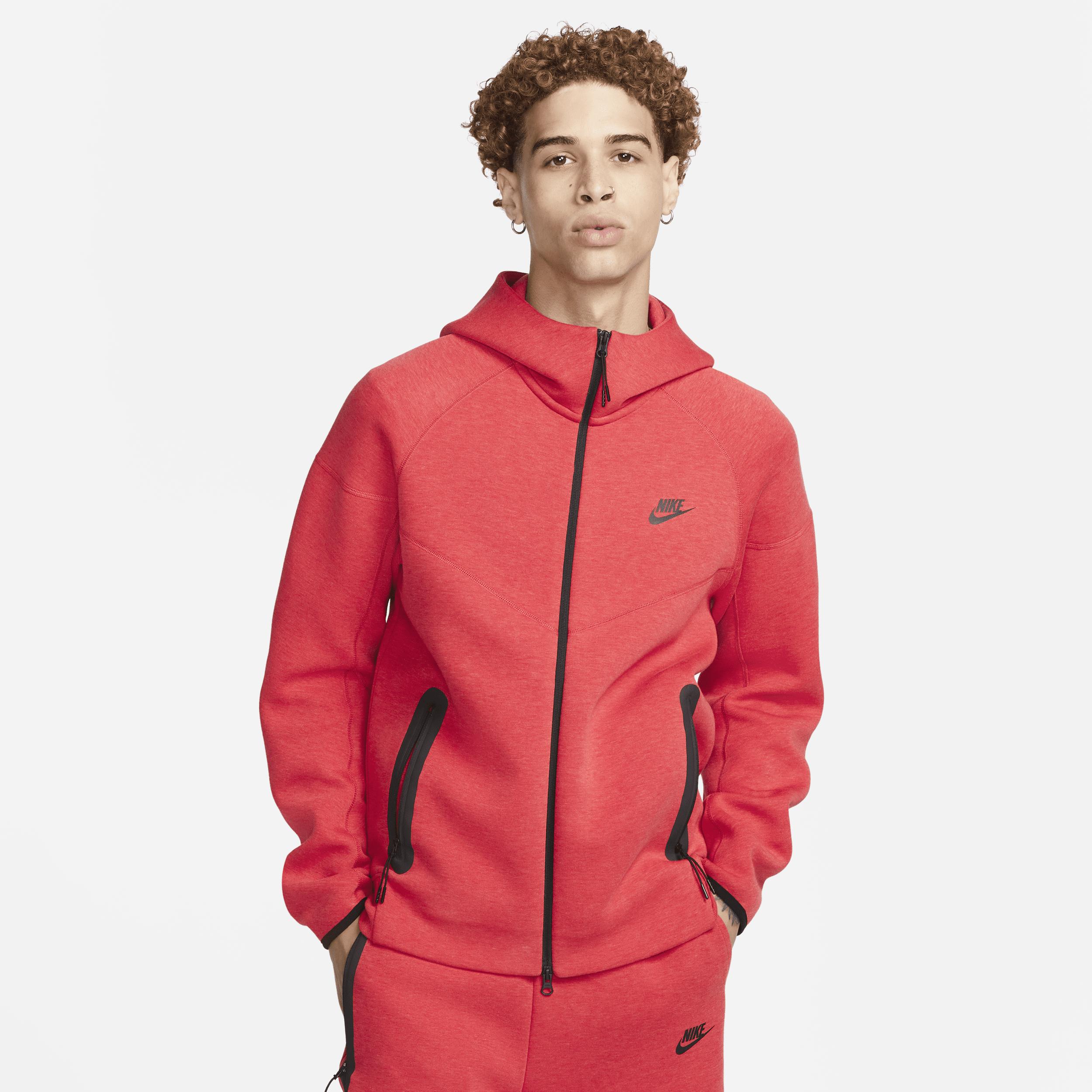 Nike Sportswear Tech Fleece Windrunner Full-zip Hoodie in Red for Men | Lyst