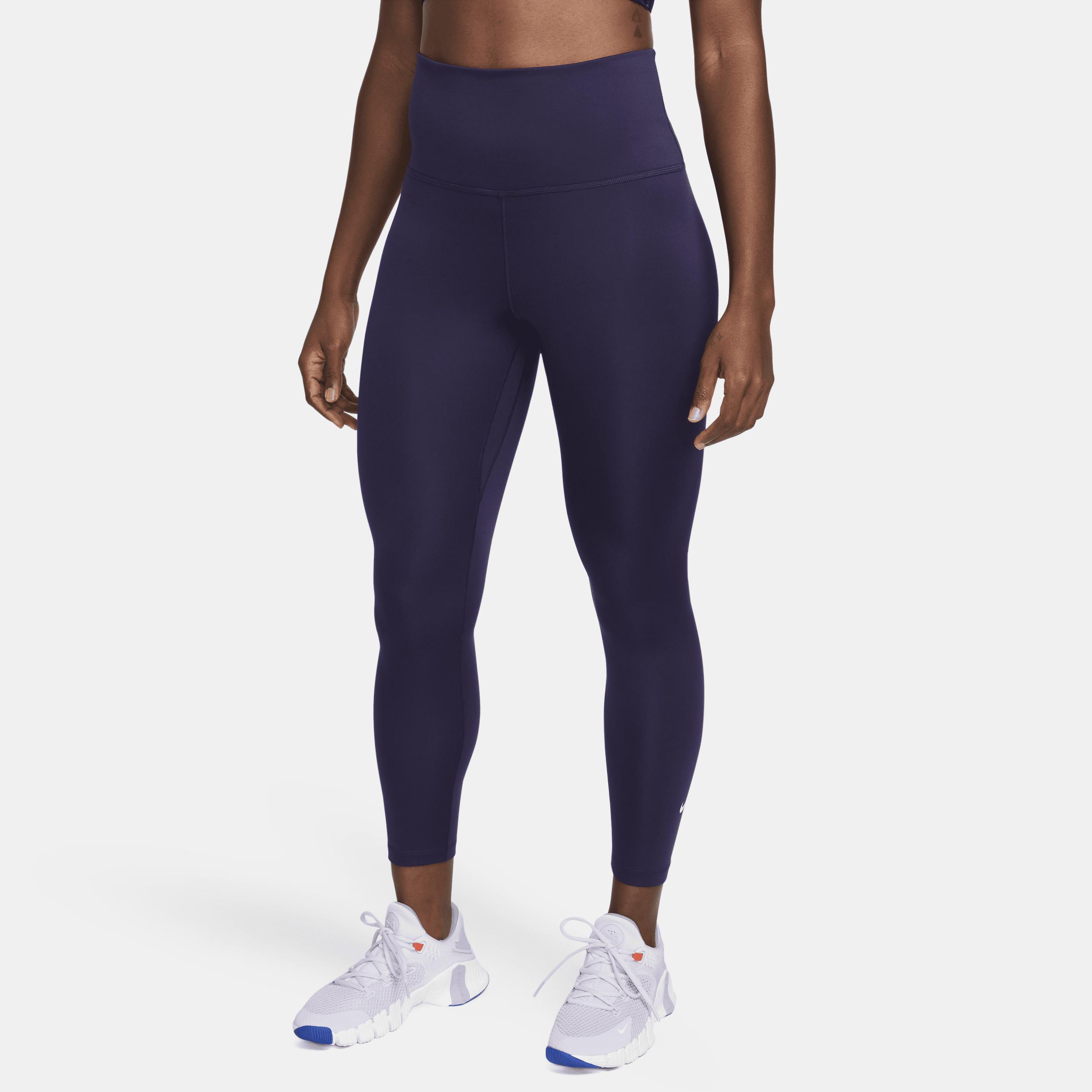 Nike Therma-fit One High-waisted 7/8 leggings in Blue | Lyst UK