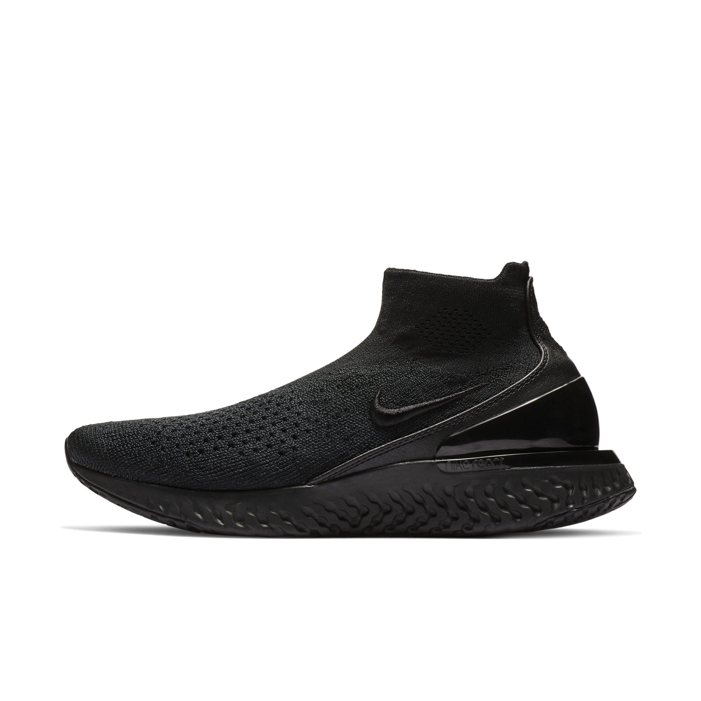 Nike Rise React Flyknit Running Shoe in Black - Lyst