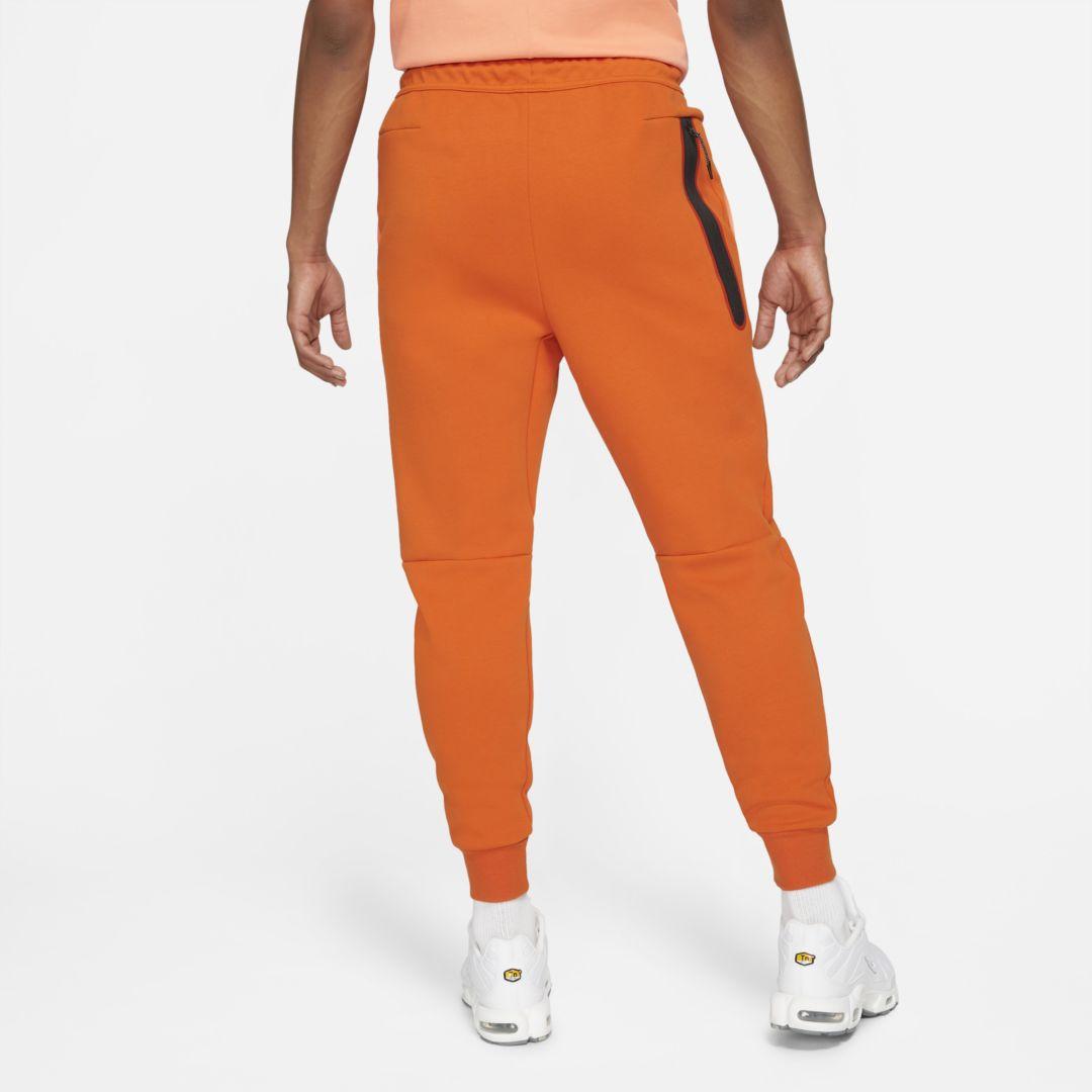 Nike Sportswear Tech Fleece Joggers in Orange for Men | Lyst