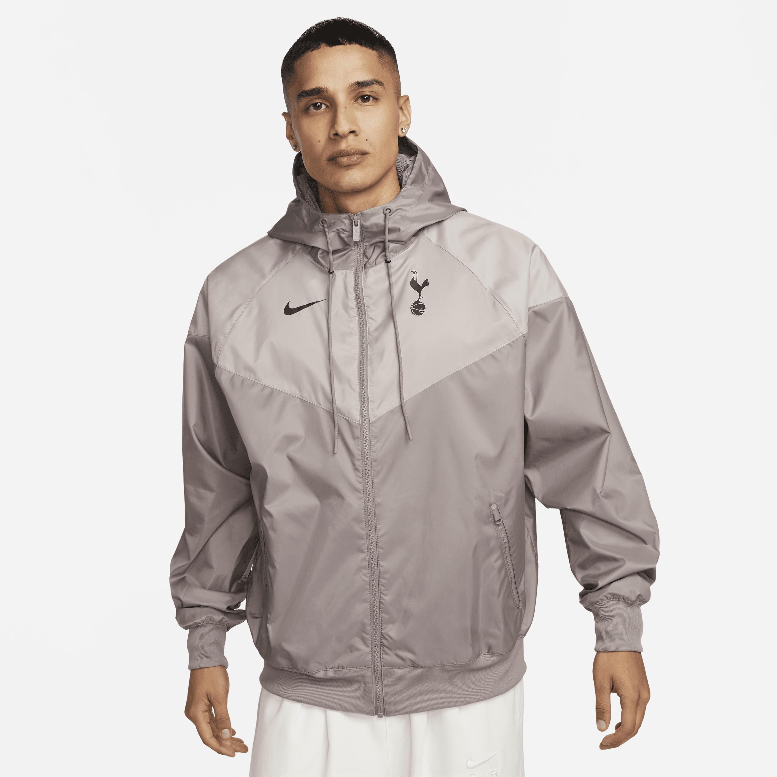 Nike Tottenham Hotspur Sport Essentials Windrunner Hooded Football Jacket  50% Recycled Polyester in Gray for Men | Lyst