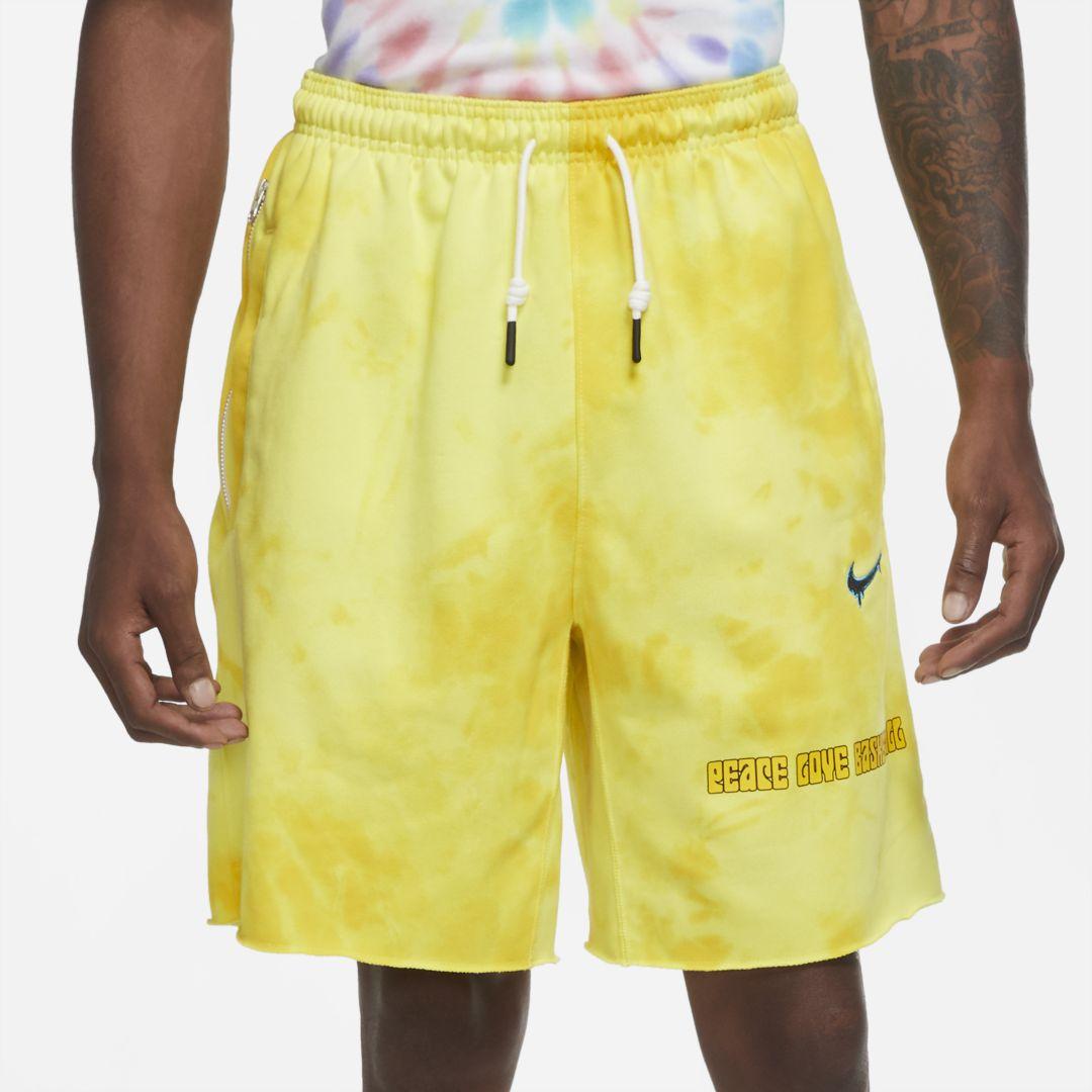 Nike "peace, Love, Basketball" Basketball Shorts in Yellow for Men | Lyst