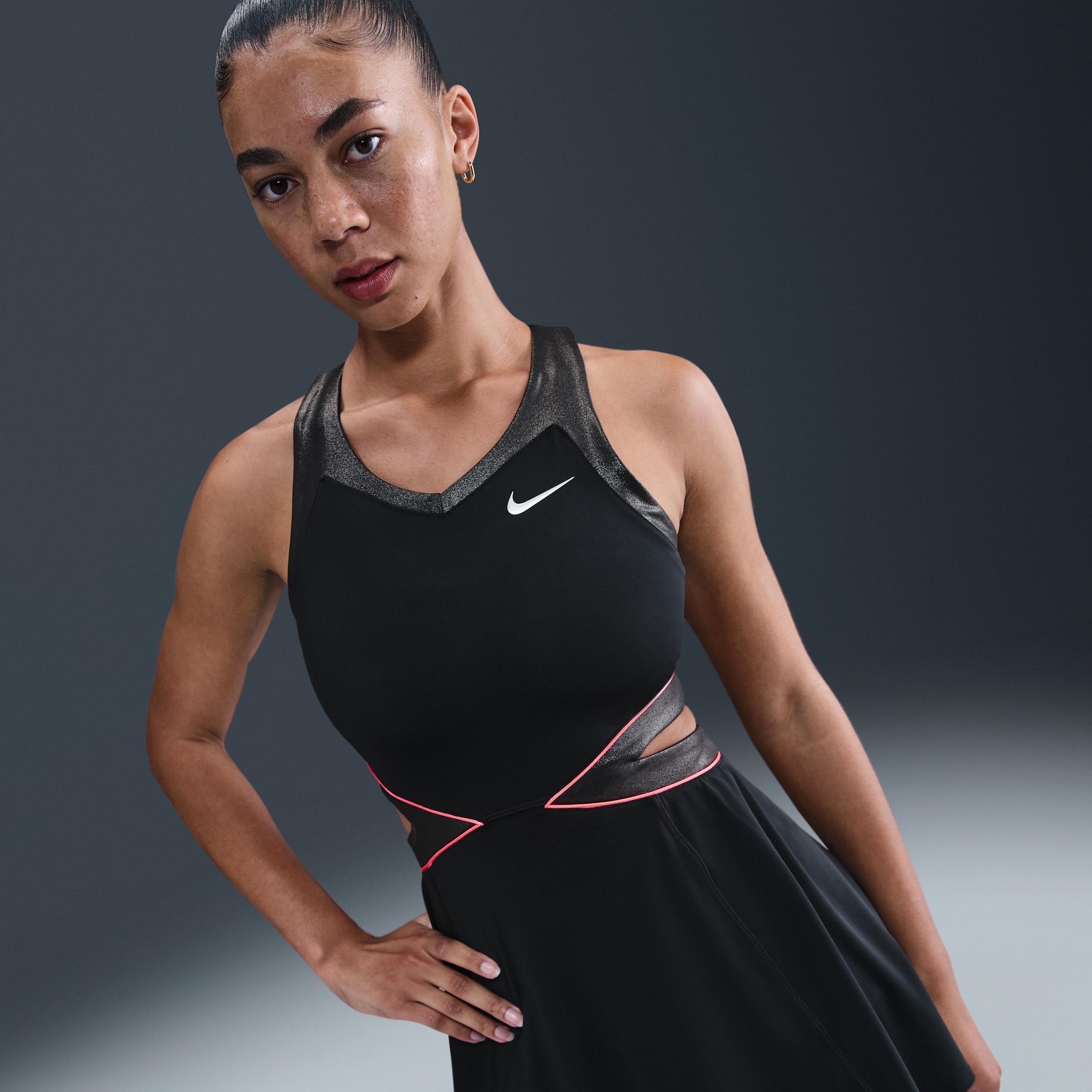 slim fit dress slacks Ladies NikeCourt Dri-Fit Printed Slam Dress – Mason's Tennis main image 1