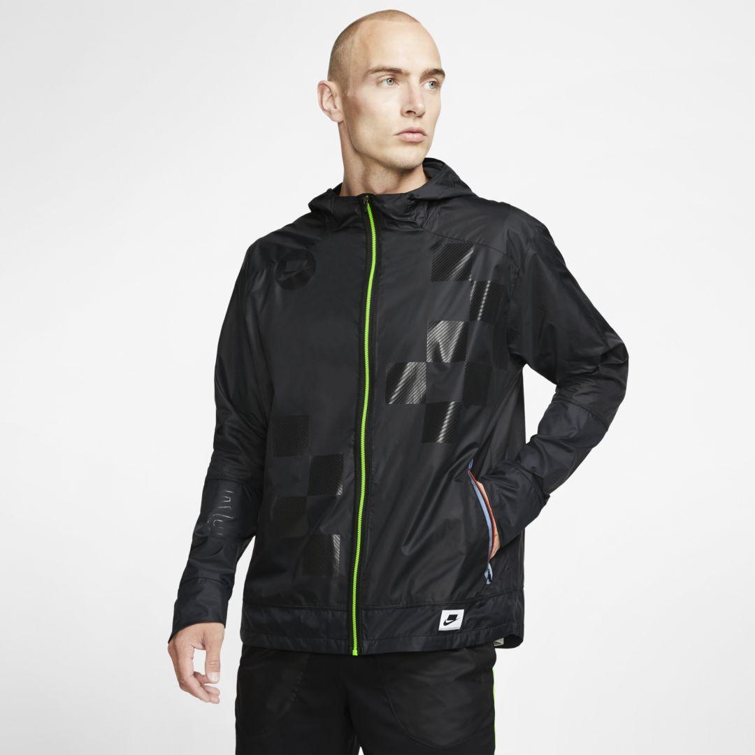 Nike Shield Flash Running Jacket in Black for Men | Lyst