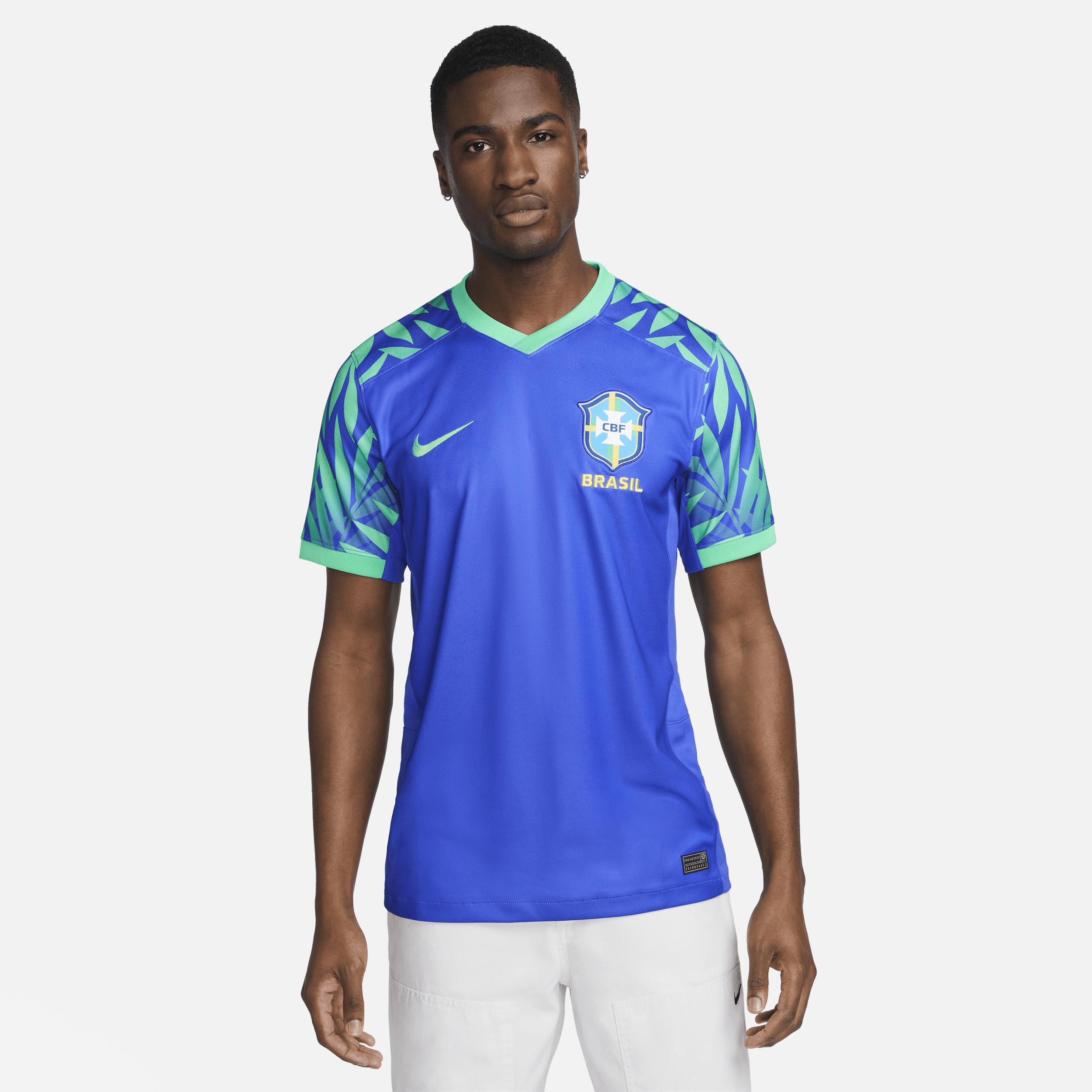 Nike Brazil 2023 Stadium Away Dri-fit Soccer Jersey in Blue for Men