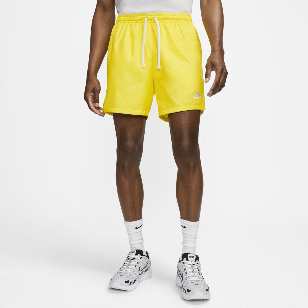 yellow nike shorts men
