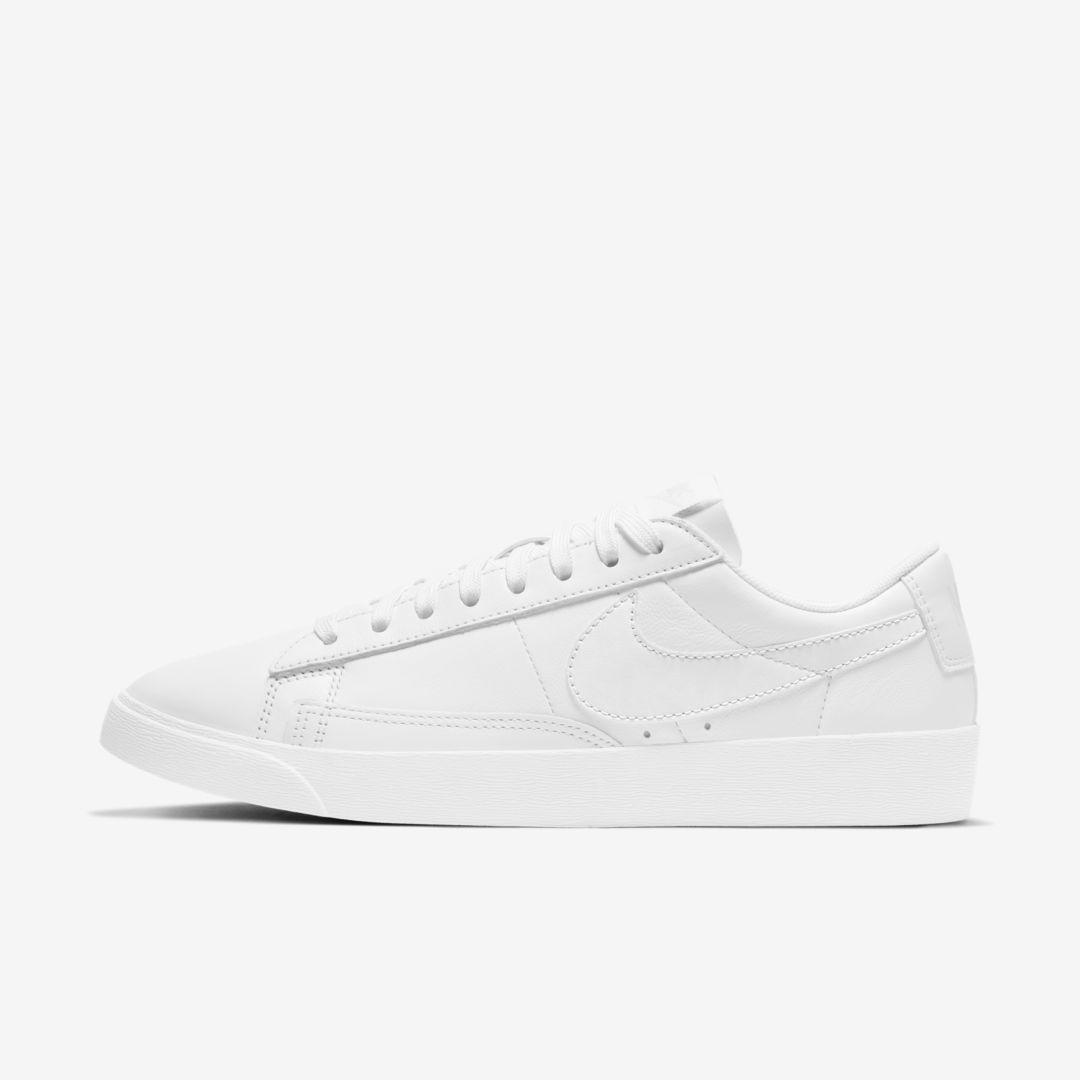 Nike Leather Blazer Low Le Shoes In White Lyst