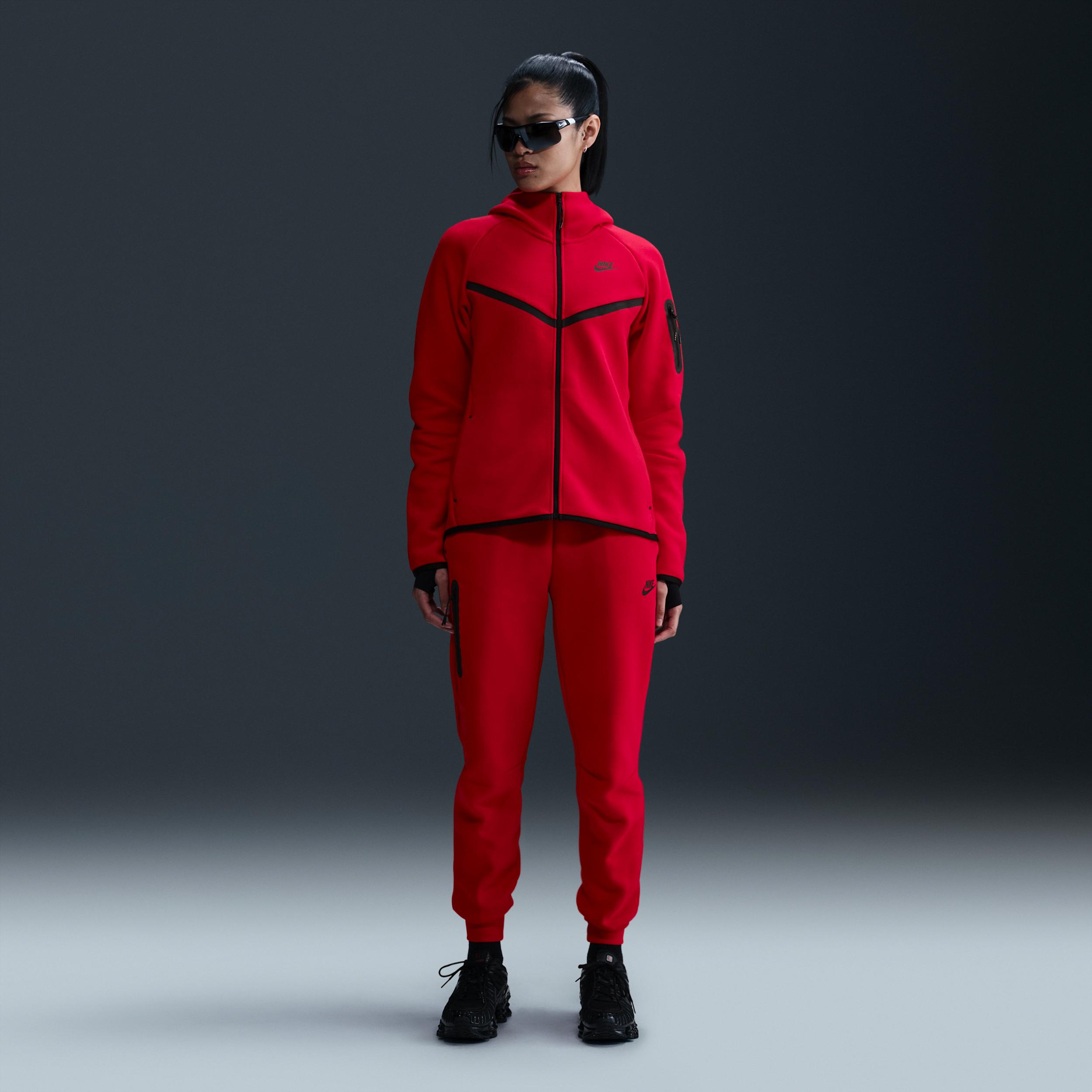 Full Zip Hoodie Nike Red Tracksuit Tech Fleece Nike Sportswear