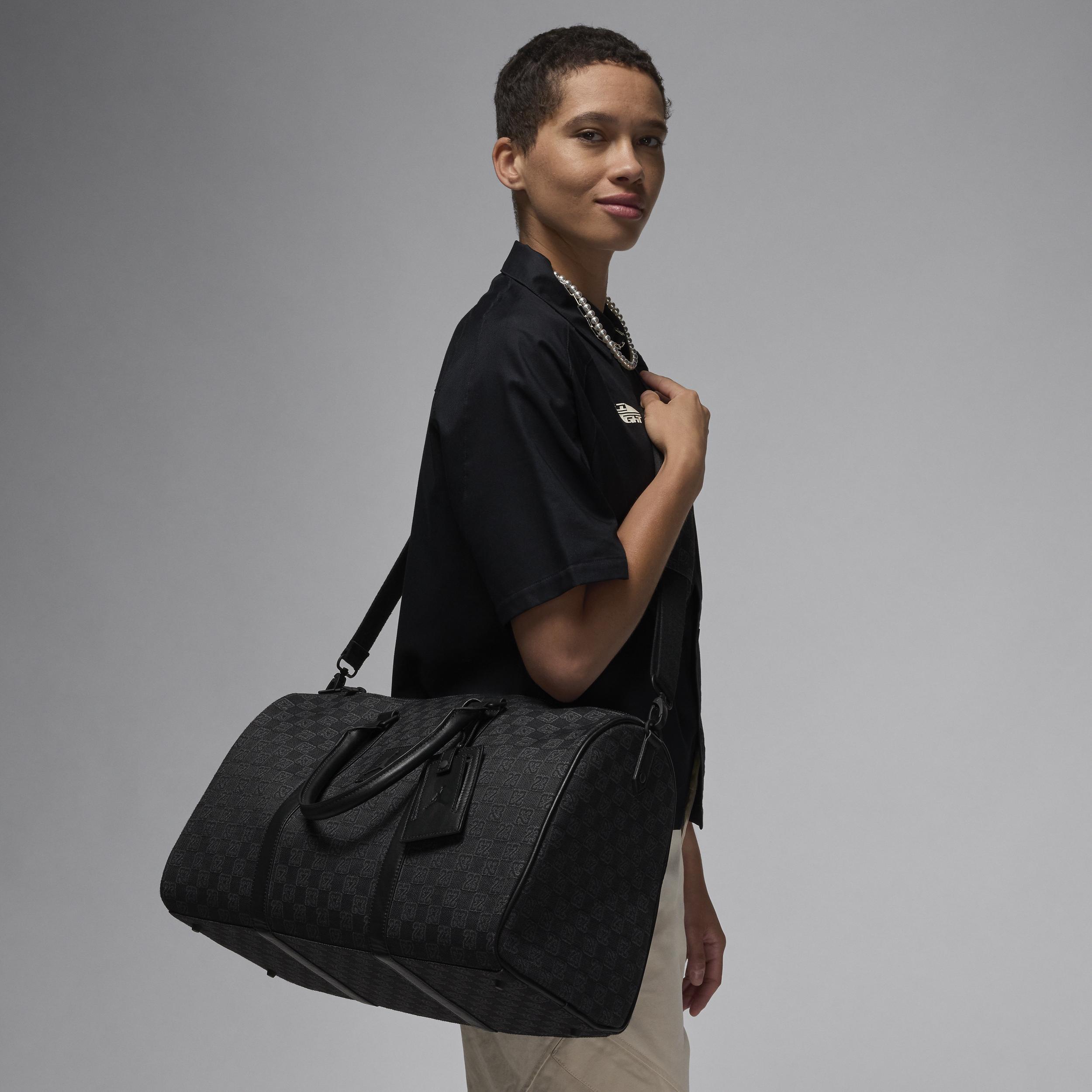 Nike Nike Monogram Duffle Duffle Bag in Black | Lyst UK