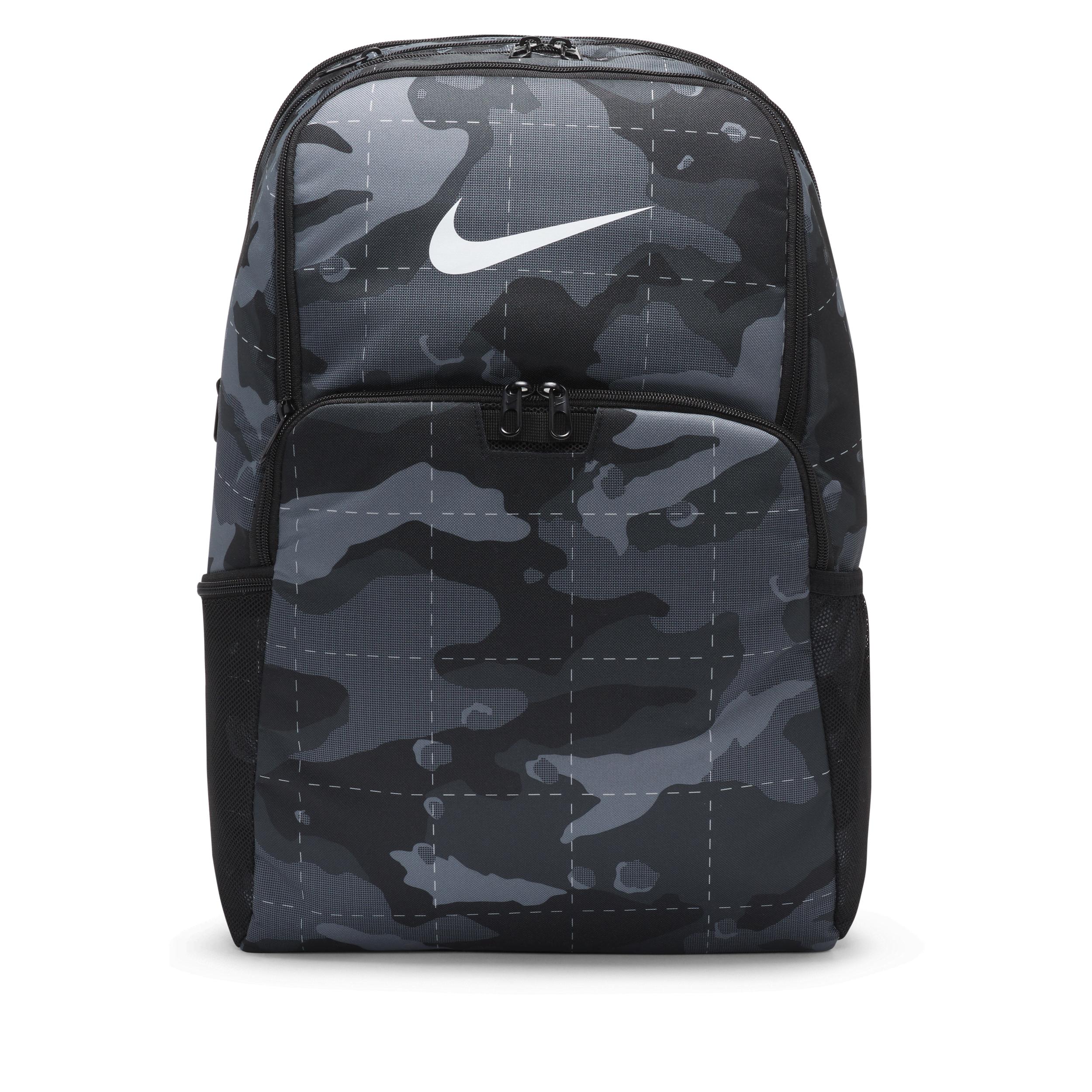 Nike Unisex Brasilia Camo Training Backpack (extra Large, 30l) In Grey
