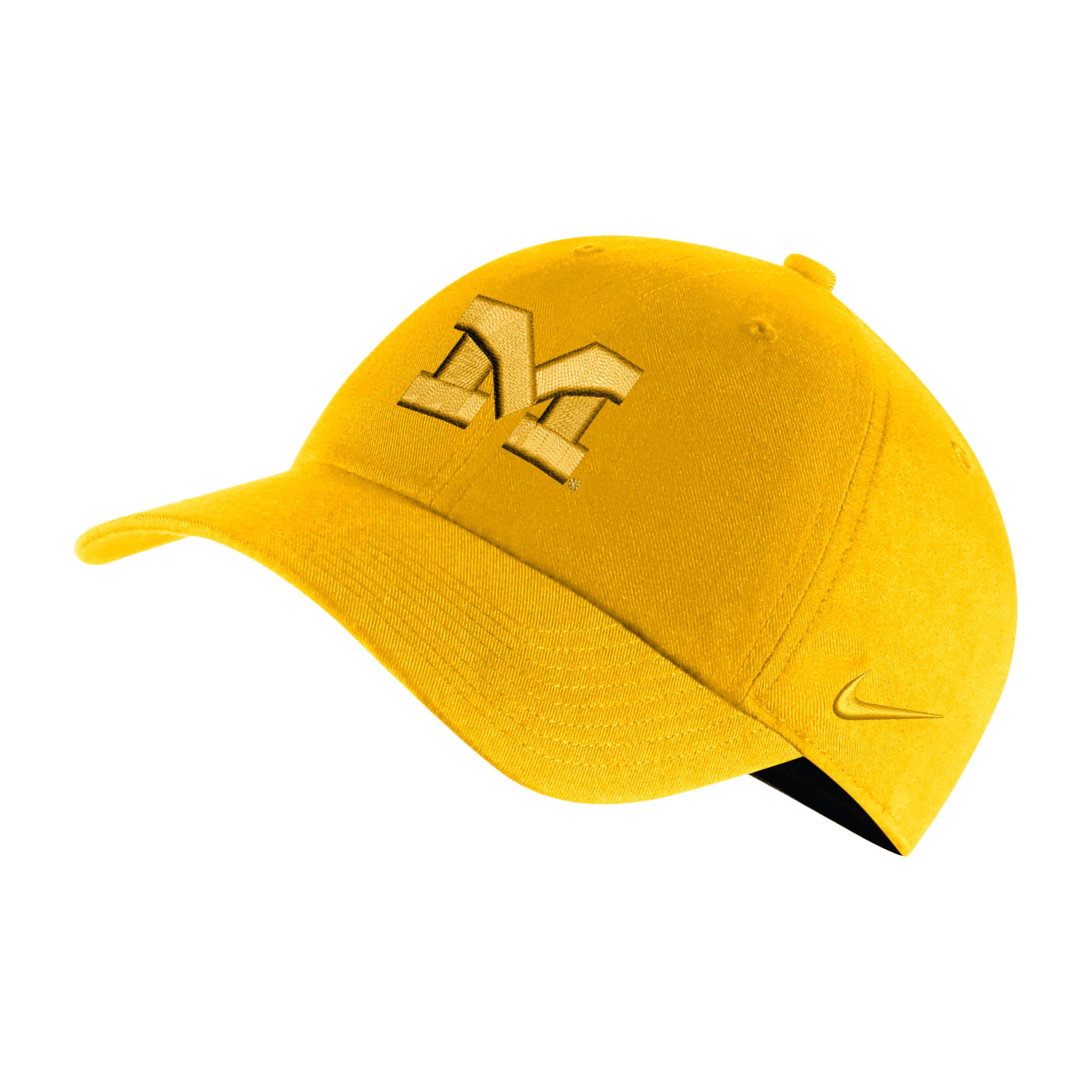Nike Michigan Heritage86 Logo College Cap in Yellow | Lyst