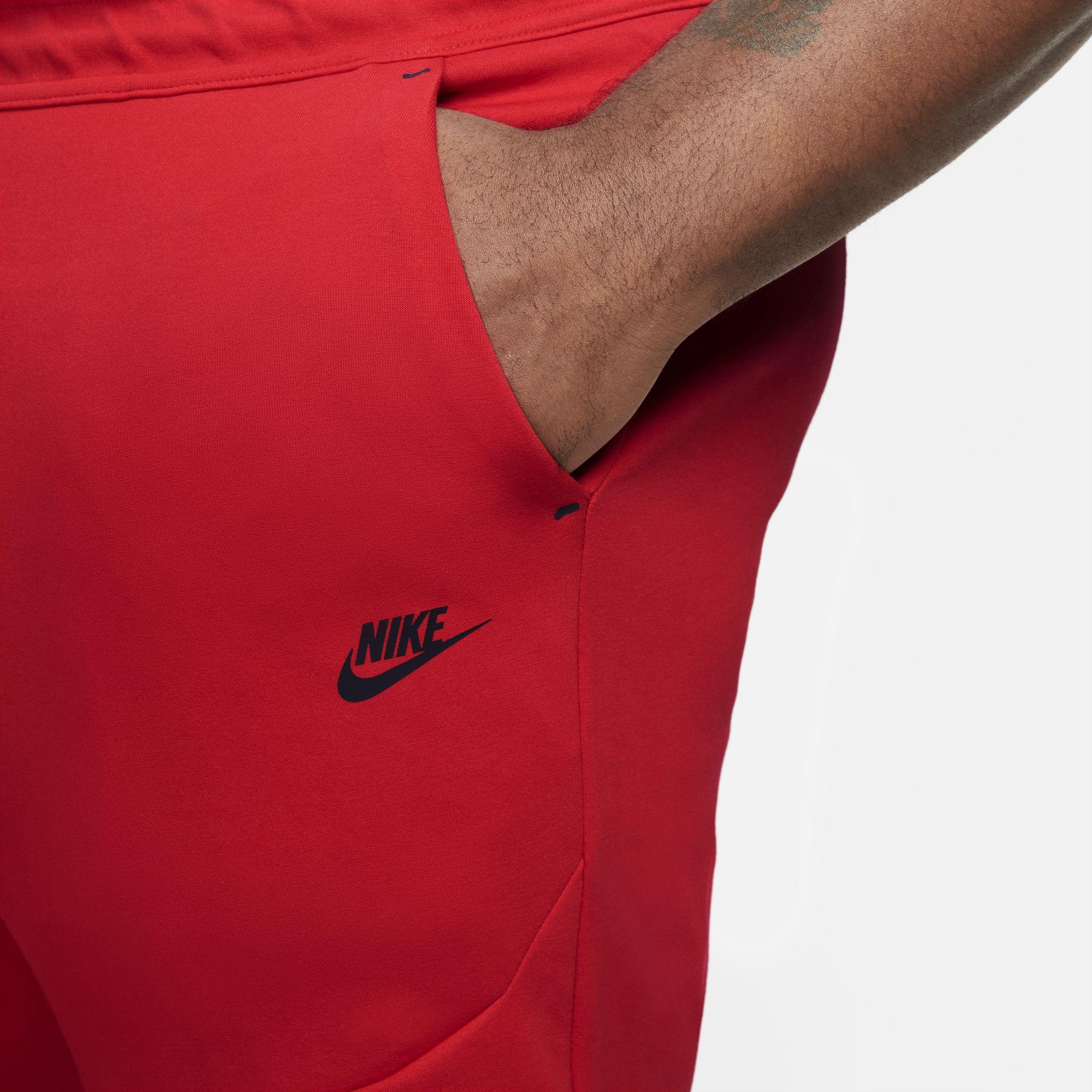 Nike Sportswear Tech Fleece Joggers in University Red,Black (Red) for Men |  Lyst