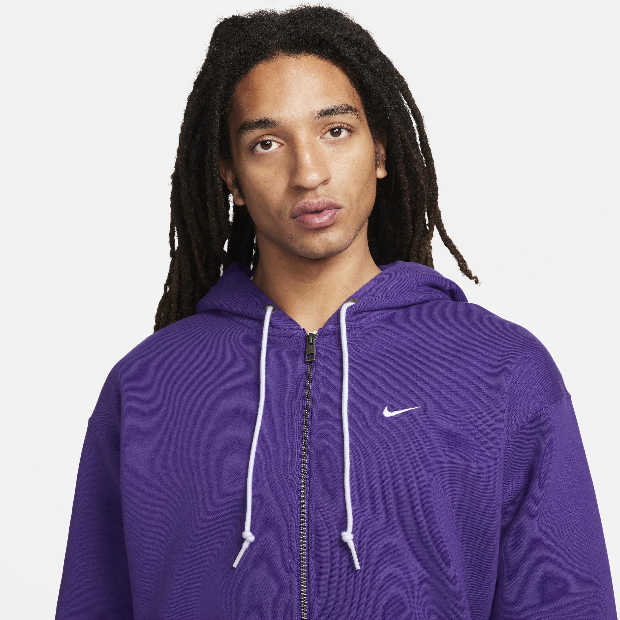 nike lilac zip up hoodie