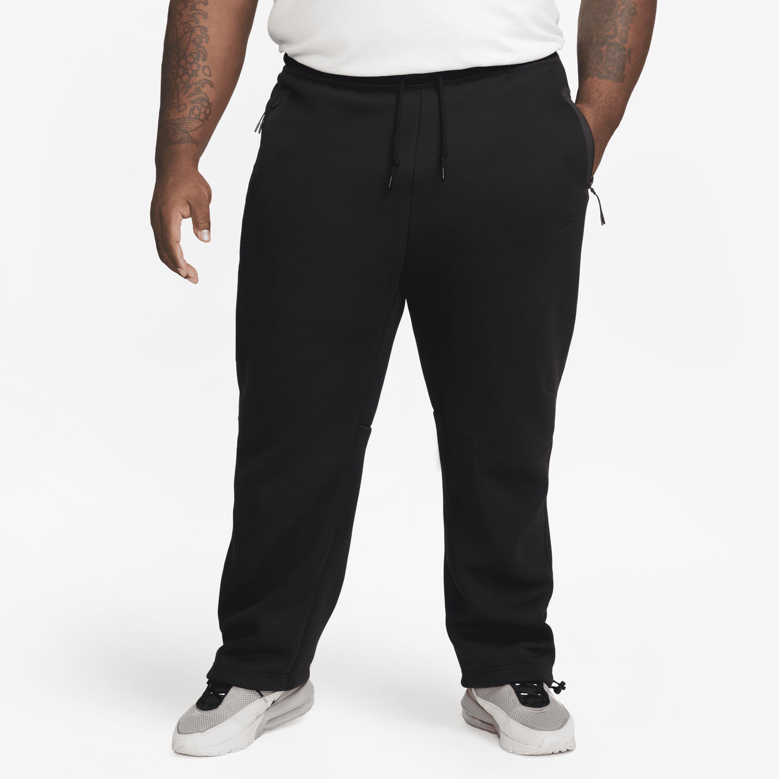 Nike Sportswear Tech Fleece Open-hem Tracksuit Bottoms in Black for Men |  Lyst