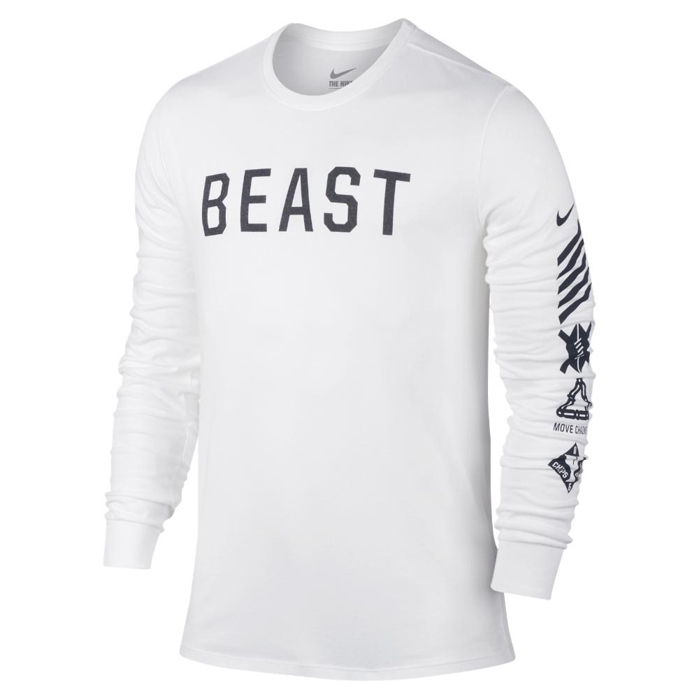 Nike Cotton Beast Icon Men's Shirt in White/White/White (White) for Men |  Lyst