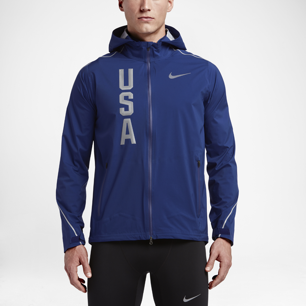 Nike Hypershield Team Usa Men's Running Jacket in Blue for Men | Lyst
