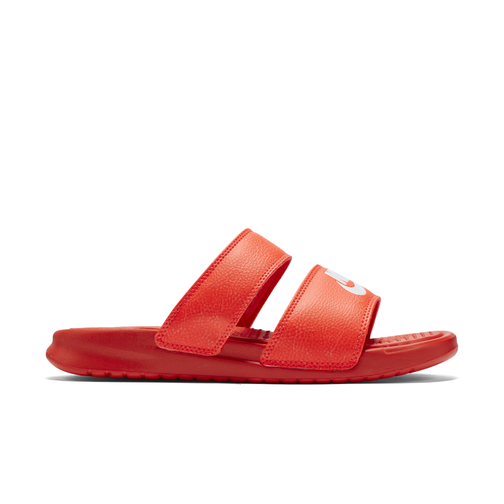 Nike Synthetic Benassi Duo Ultra Women's Slide Sandal in Bright  Crimson/White (Red) - Lyst