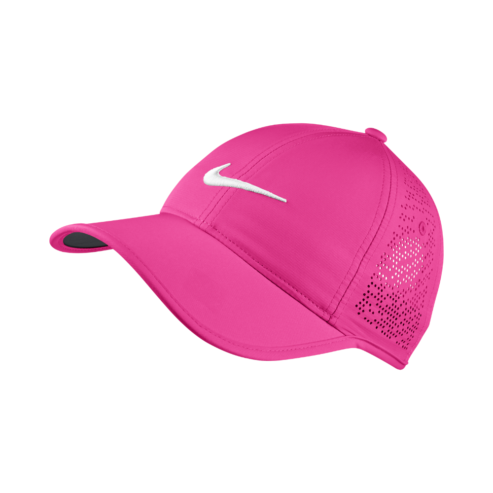 Nike Perforated Women's Adjustable Golf Hat (pink) in Pink (Hyper Pink
