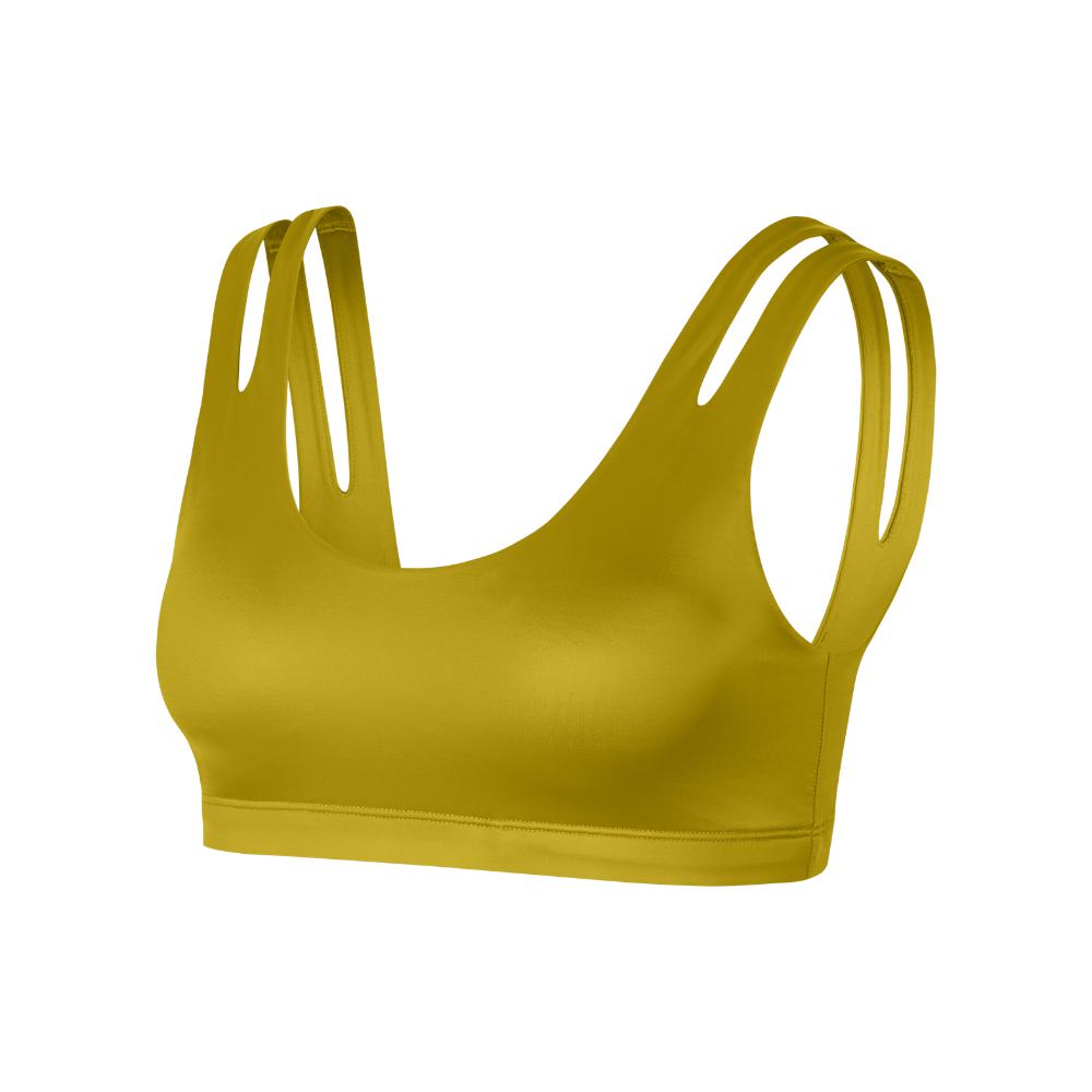 yellow nike bra