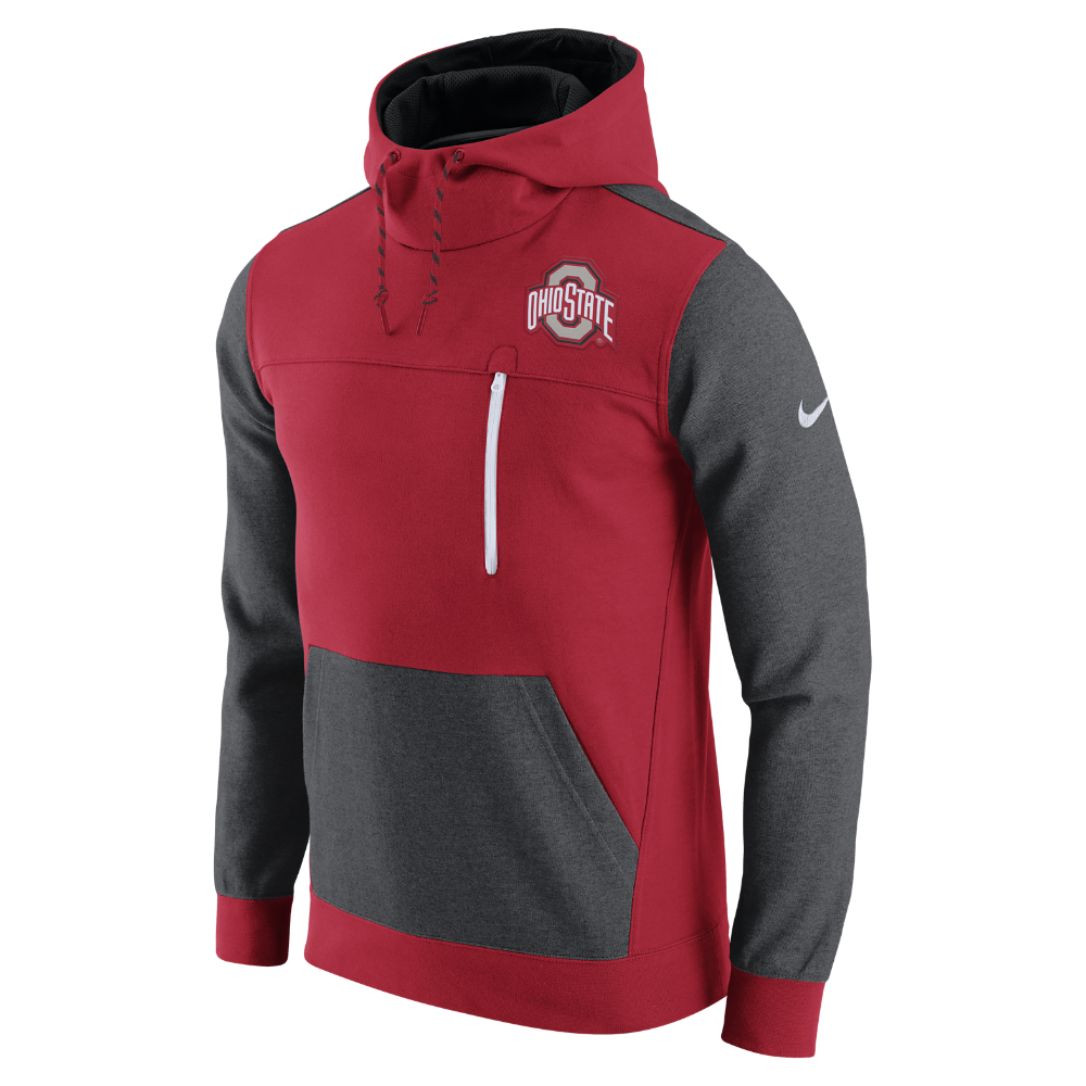 Nike College Av15 Fleece Pullover (ohio State) Men's Hoodie in Red for ...