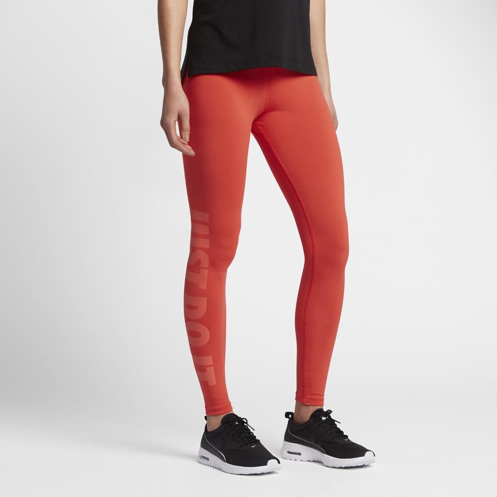 nike just do it leggings orange