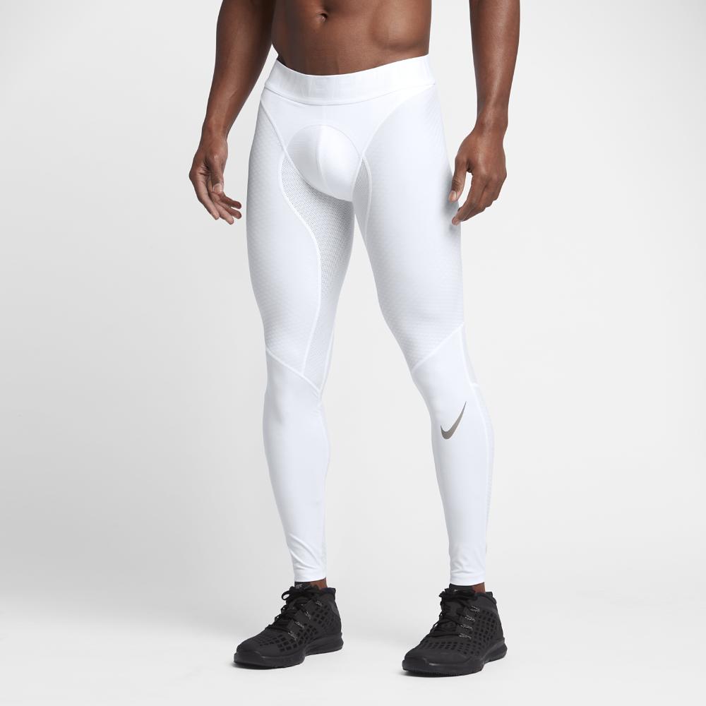 Nike Synthetic Pro Zonal Strength Men's Training Tights in White/White ...
