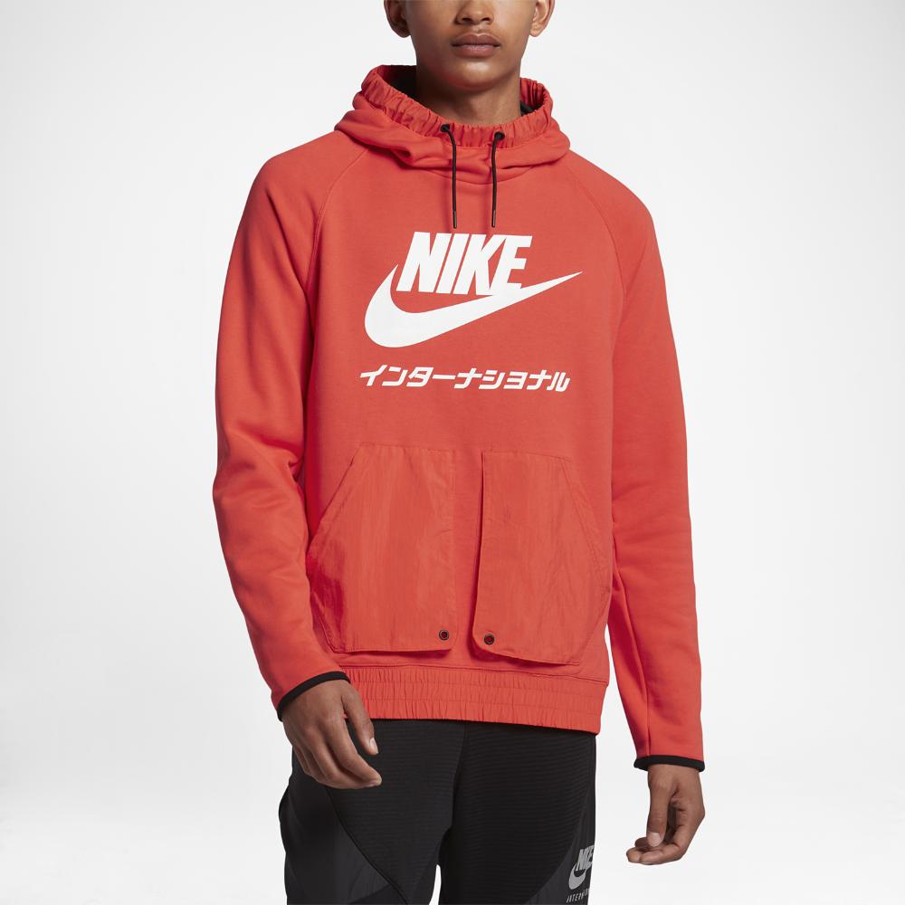 Nike Cotton International Men's Hoodie in Red for Men - Lyst