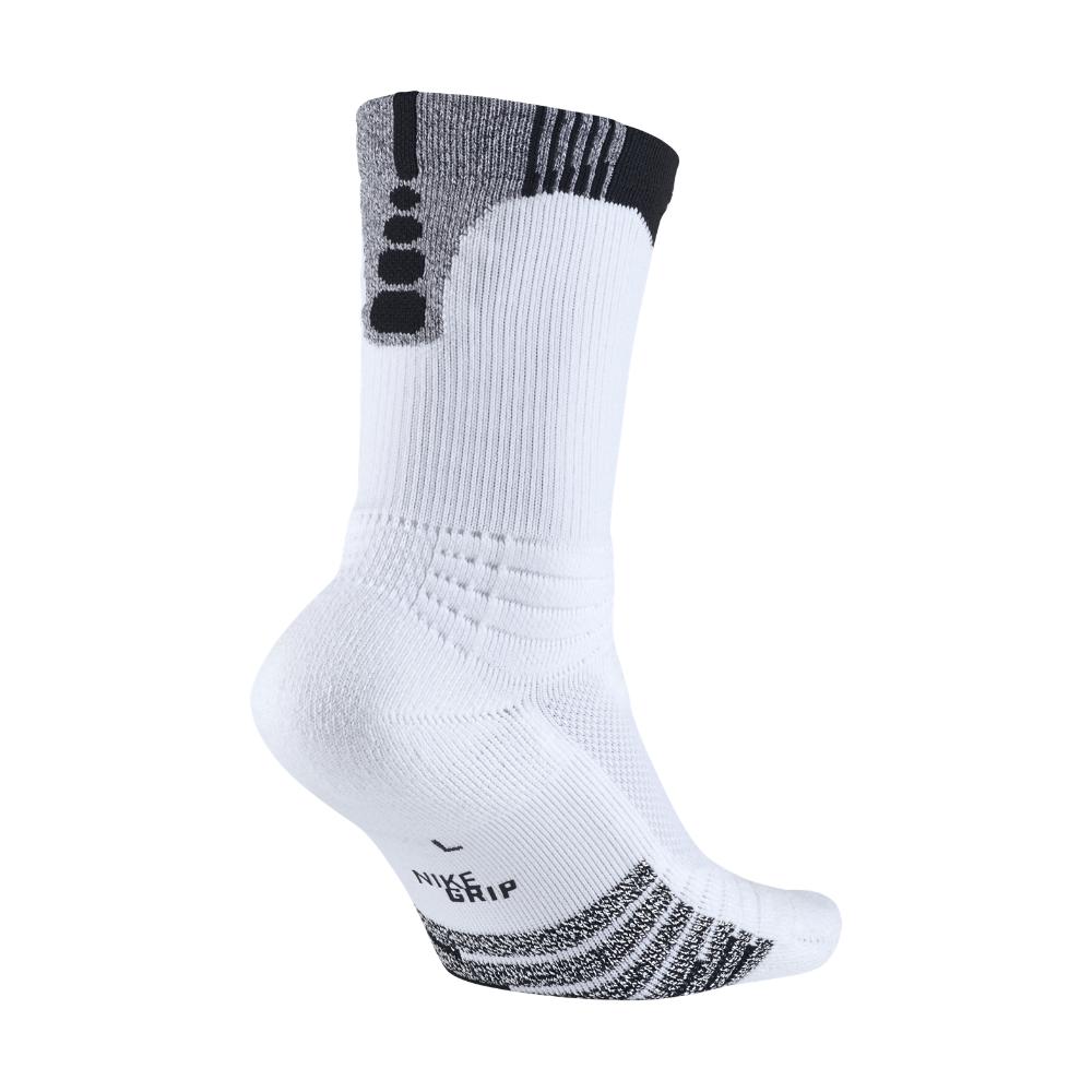 Nike Grip Elite Versatility Crew Basketball Socks in White for Men | Lyst