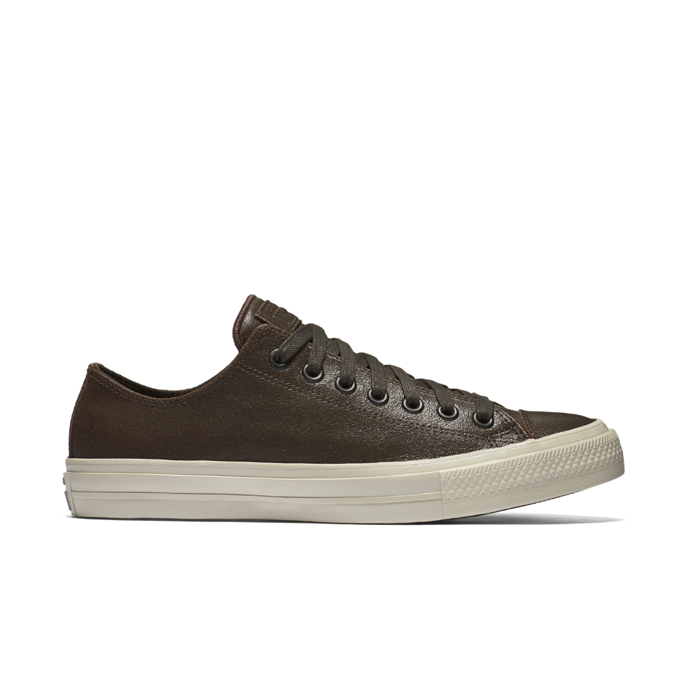 Converse X John Varvatos Chuck Ii Coated Leather Low Top Shoe in Brown for  Men | Lyst