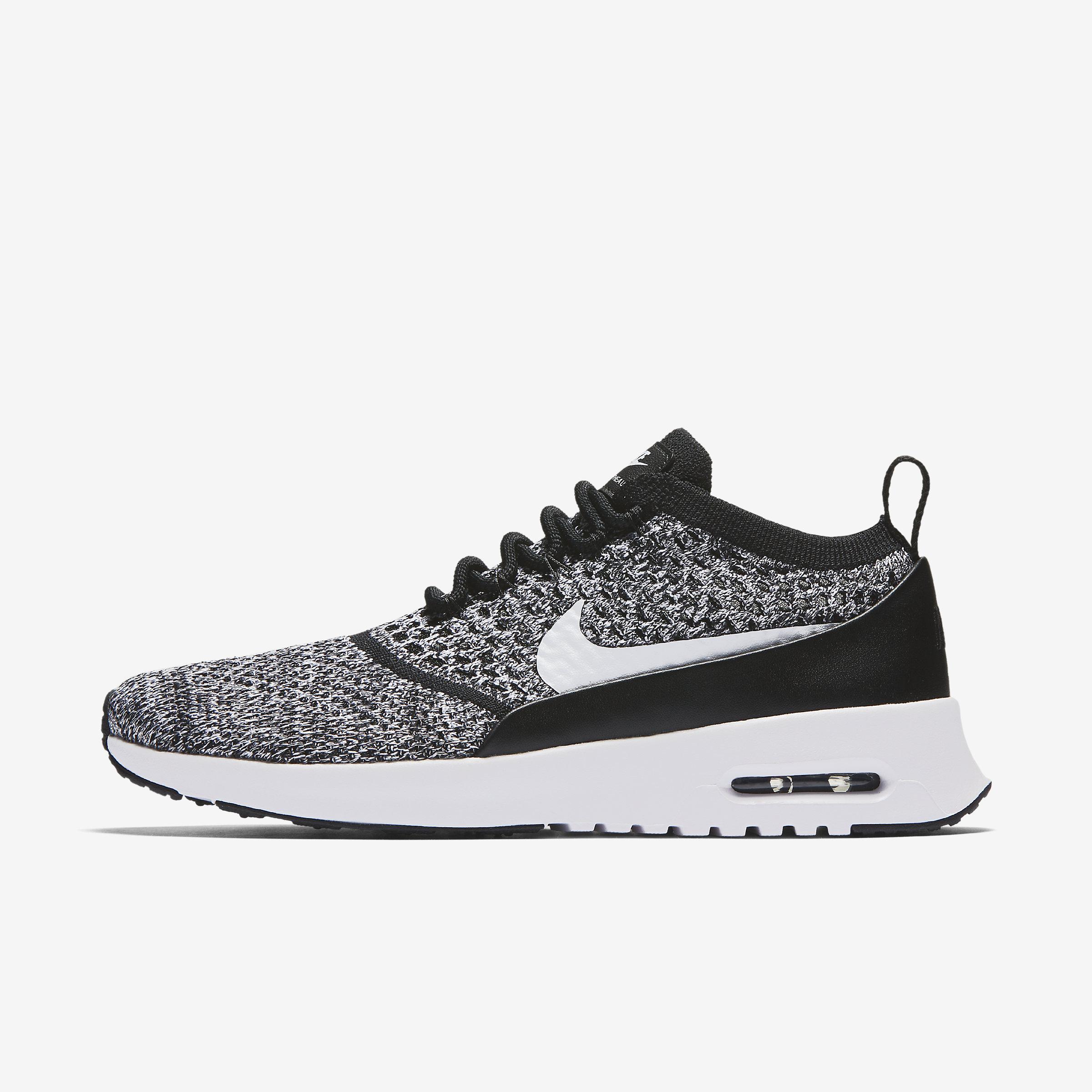 Nike Air Max Thea Ultra Flyknit Trainers in Black (Black/White) (Black) |  Lyst UK