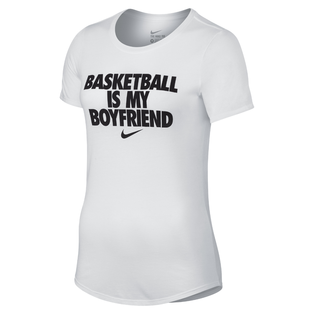 Nike "basketball Is My Boyfriend" Women's T-shirt in White | Lyst